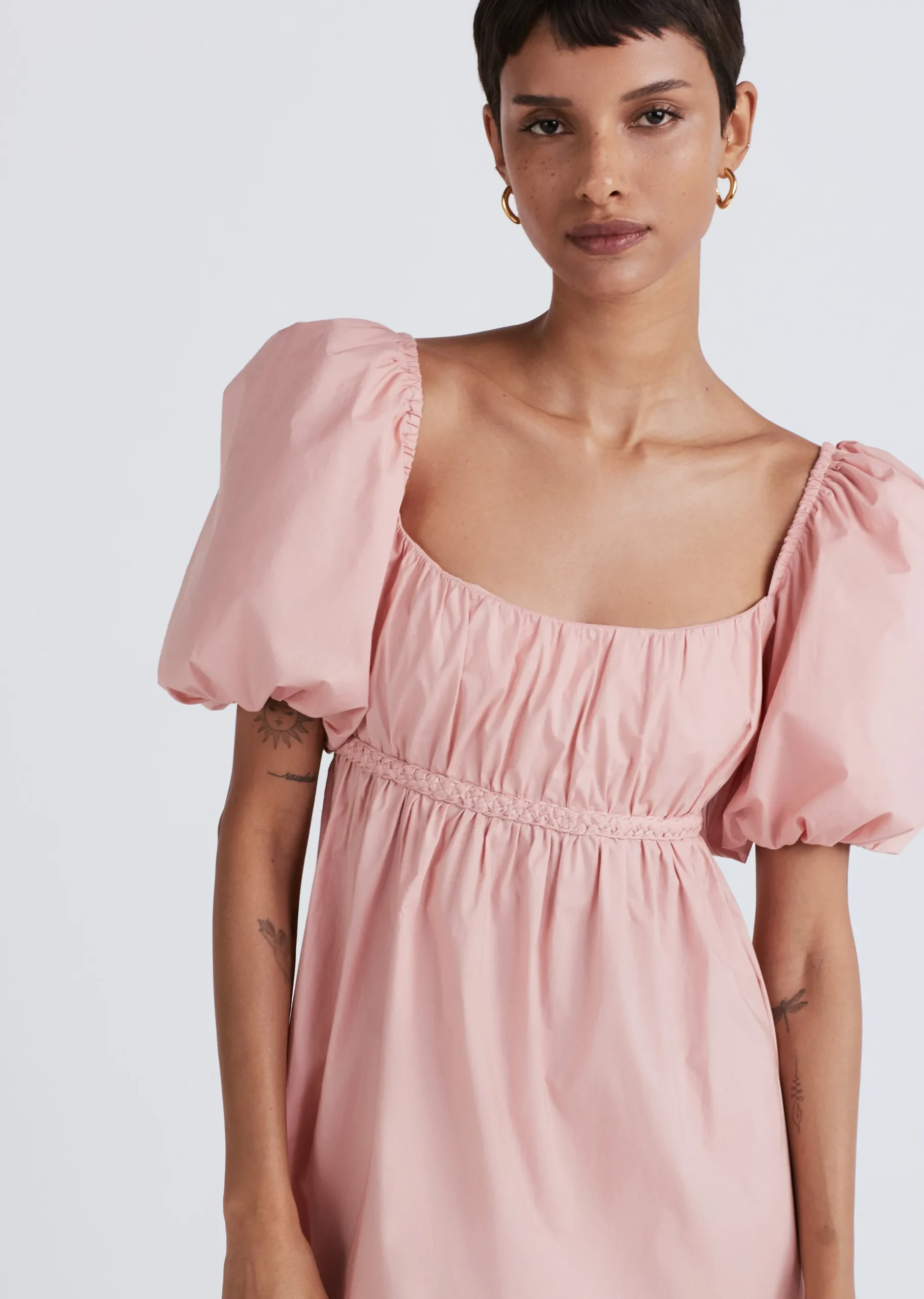 Derek Lam -Ada Balloon Sleeve Rose