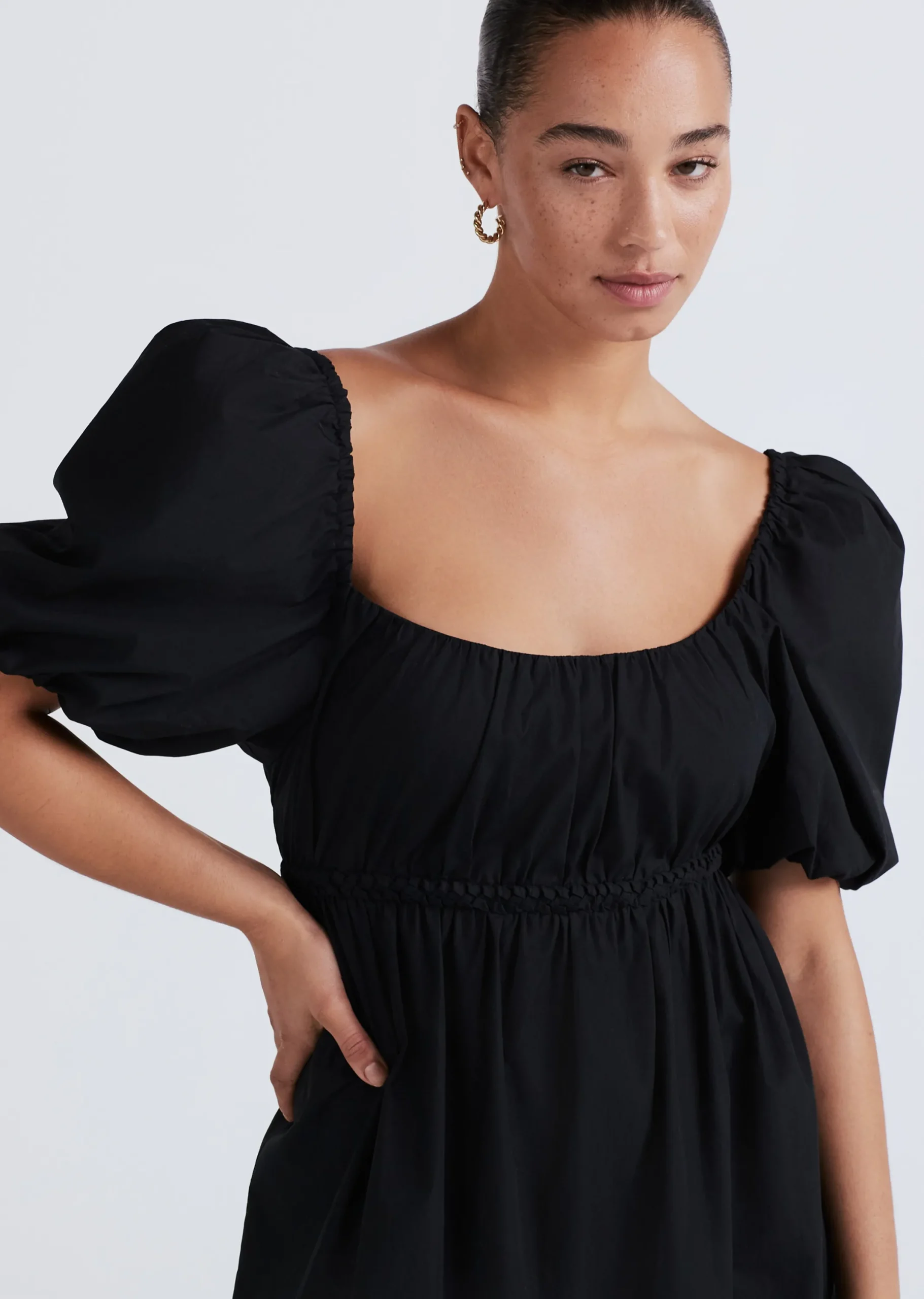Derek Lam -Ada Balloon Sleeve Black