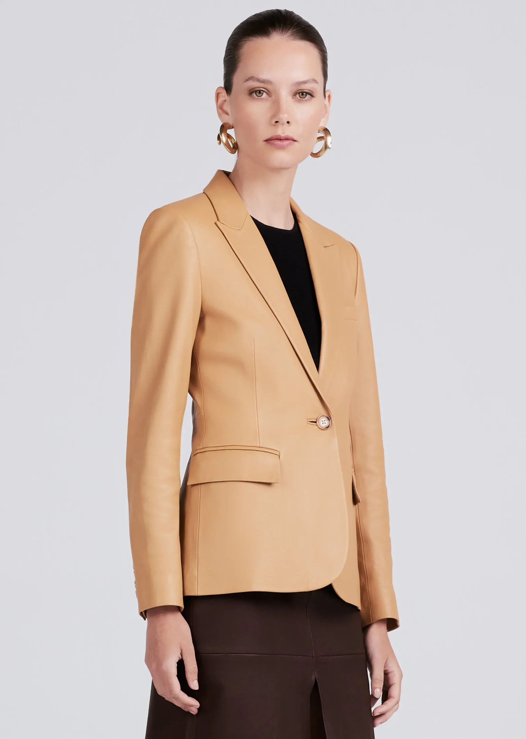 Derek Lam -Arthur Single Breasted Jacket Honey Gold
