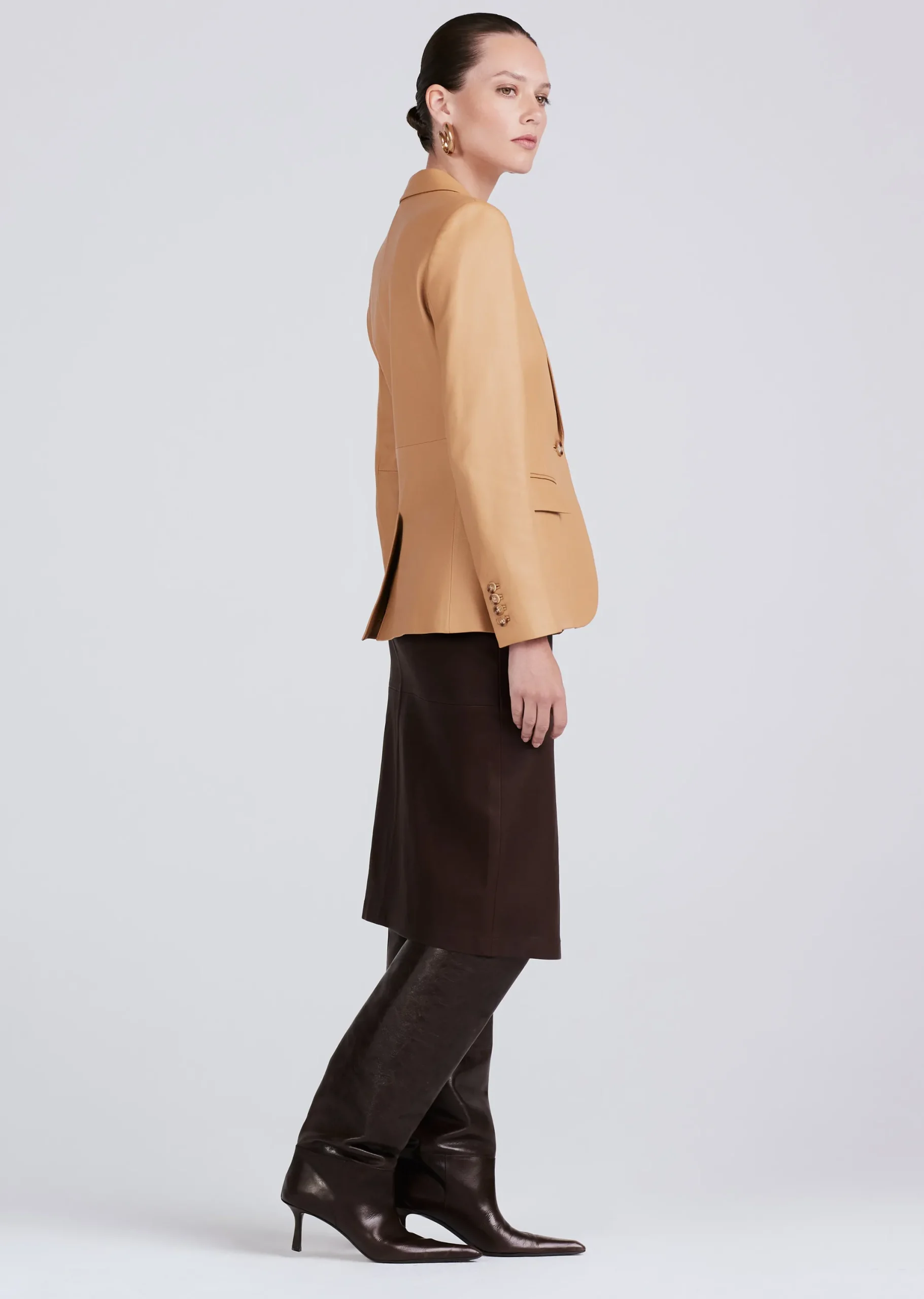 Derek Lam -Arthur Single Breasted Jacket Honey Gold