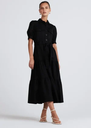Derek Lam -Buffy Utility Dress Black