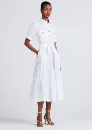 Derek Lam -Buffy Utility Dress White