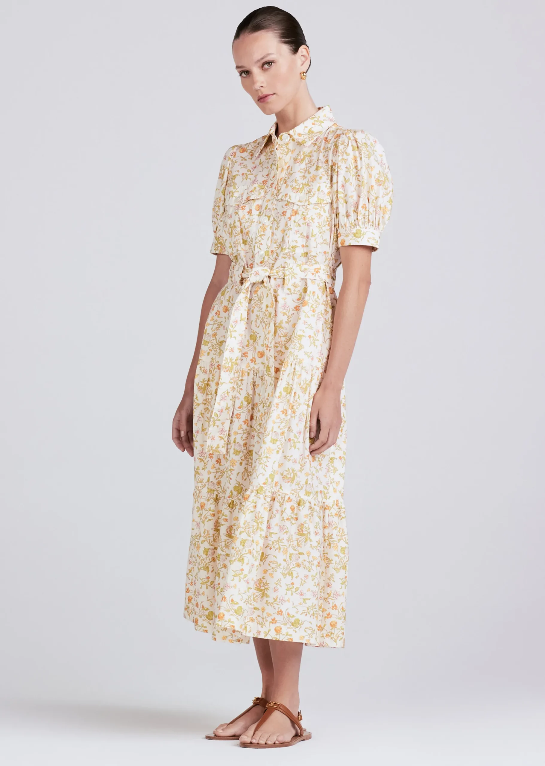 Derek Lam -Buffy Utility Dress Cream Multi