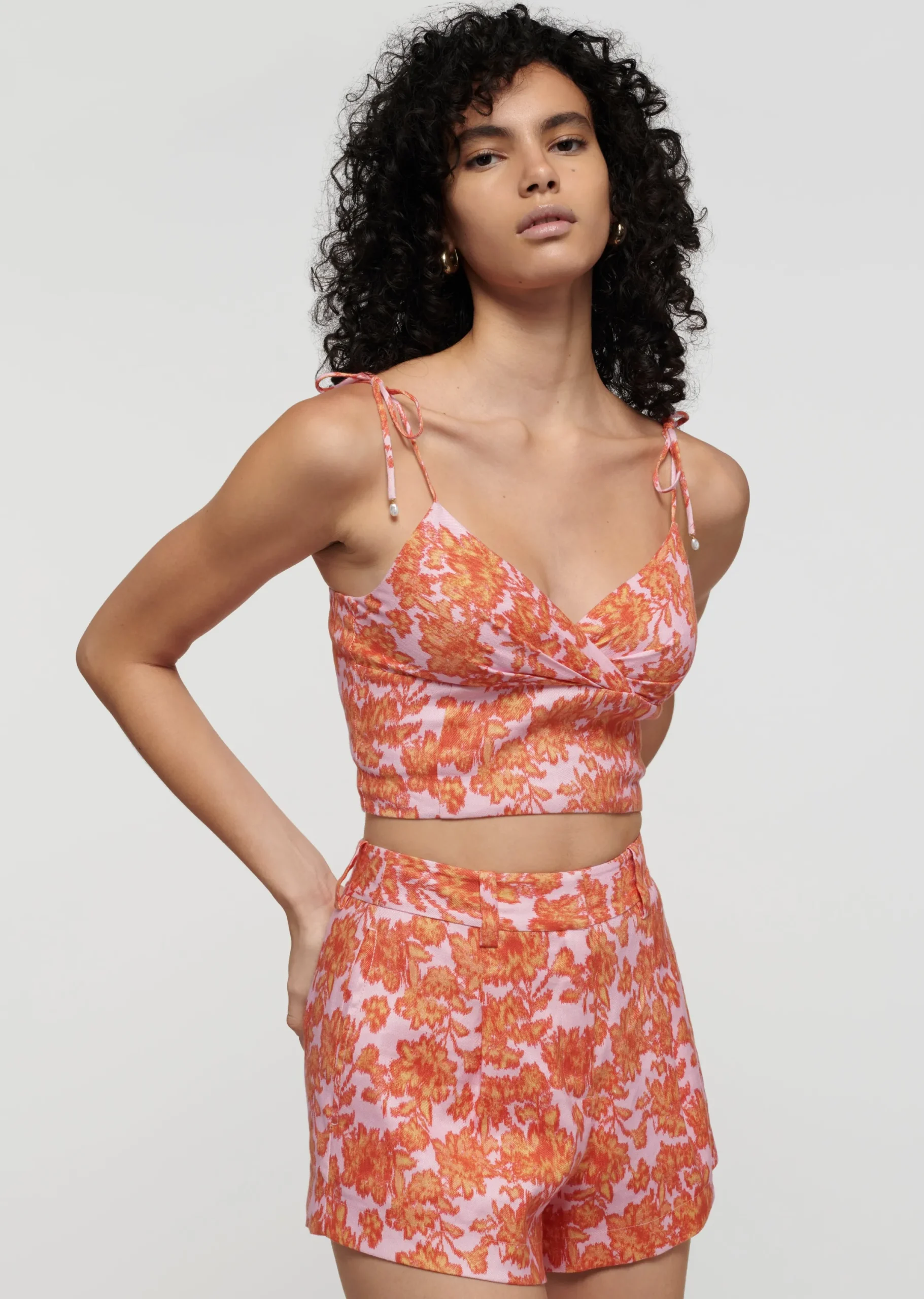 Derek Lam -Chafia Cami Top Orange-Rose