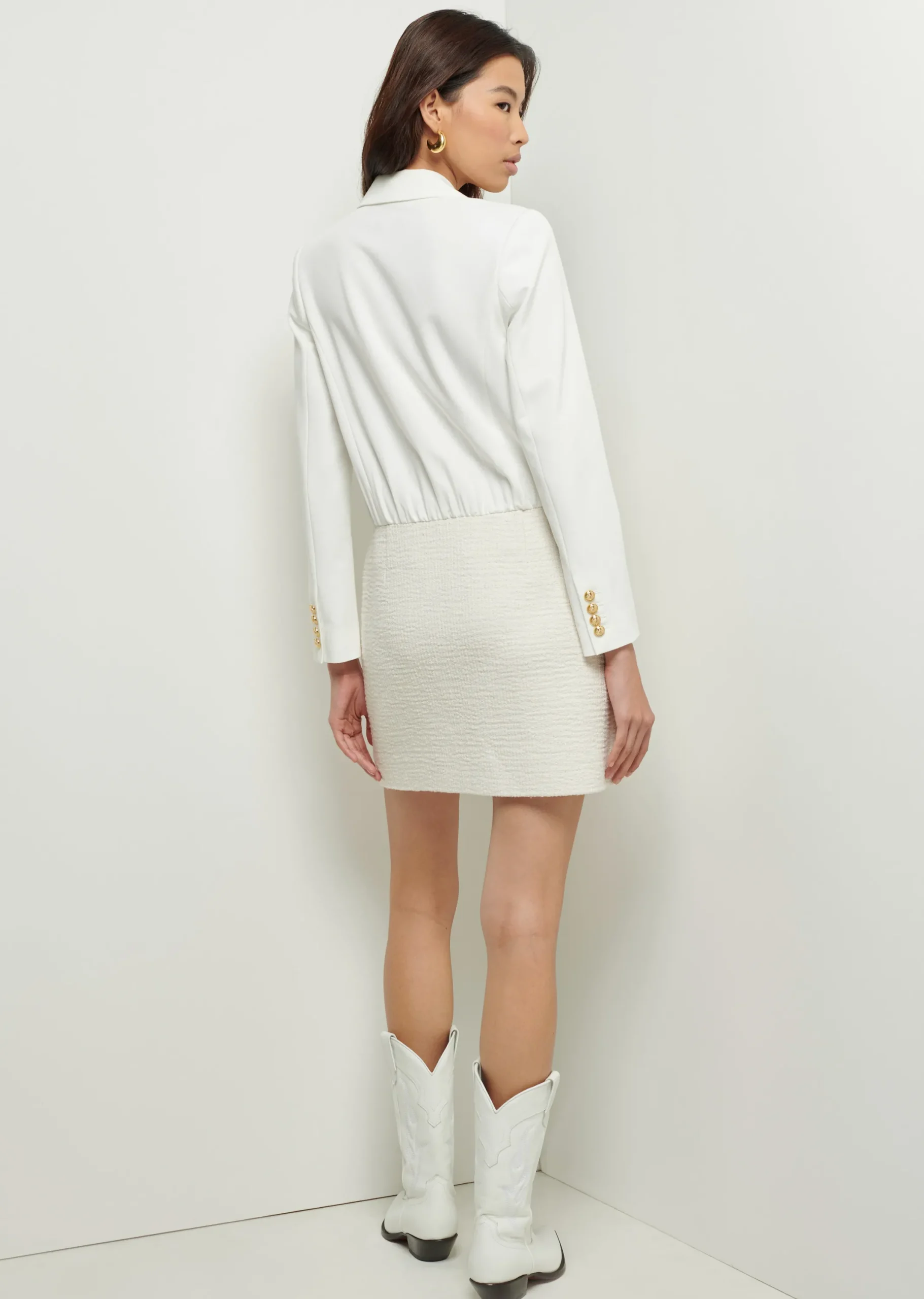 Derek Lam -Chiara Blazer Dress Ivory
