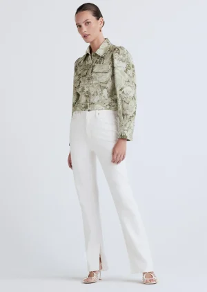 Derek Lam -Chloe Puff Sleeve Utility Jacket Ivy Multi