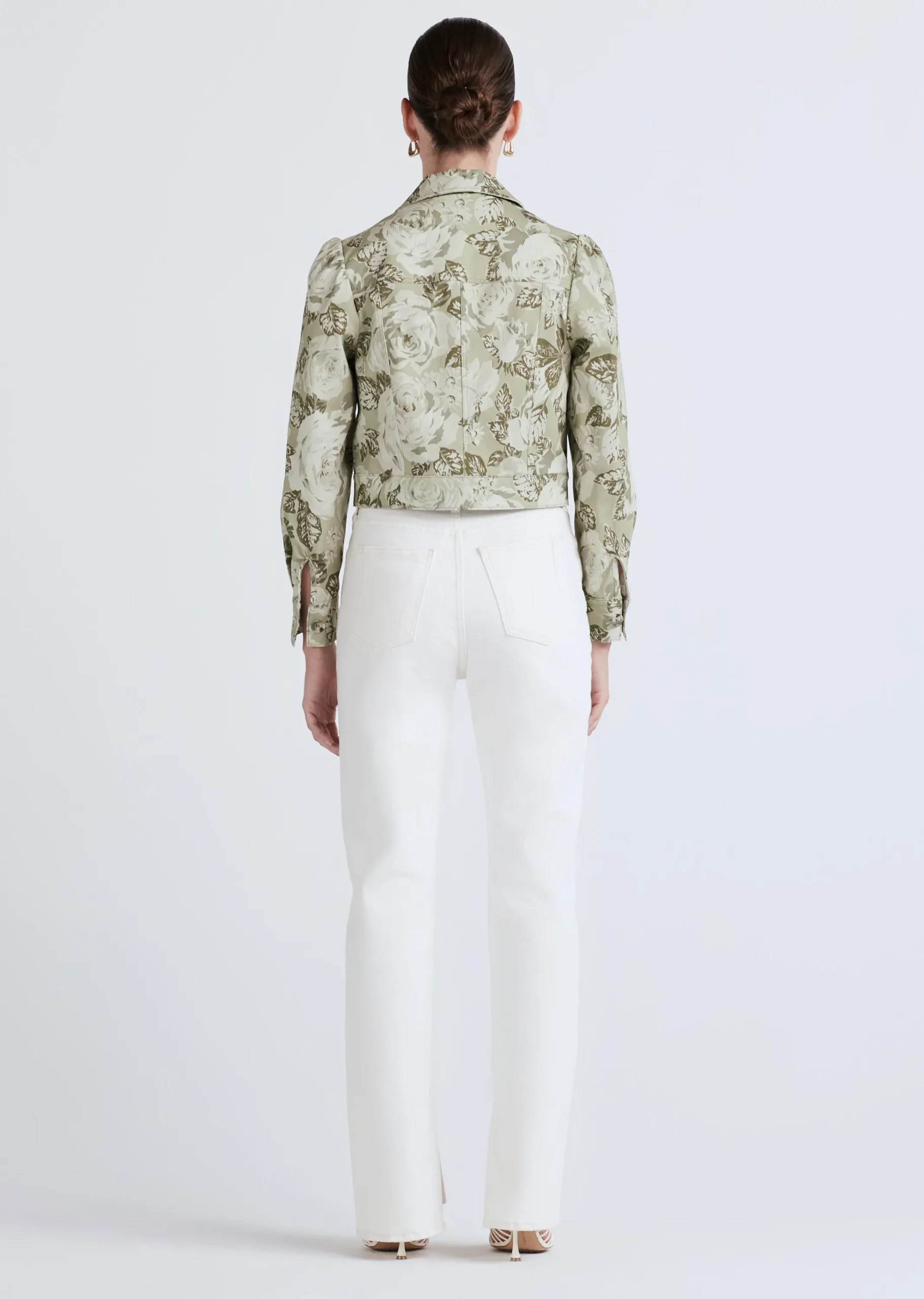 Derek Lam -Chloe Puff Sleeve Utility Jacket Ivy Multi