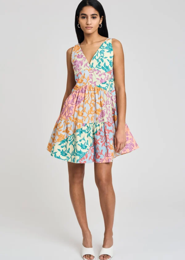 Derek Lam -Colette A-Line Dress Multicolor