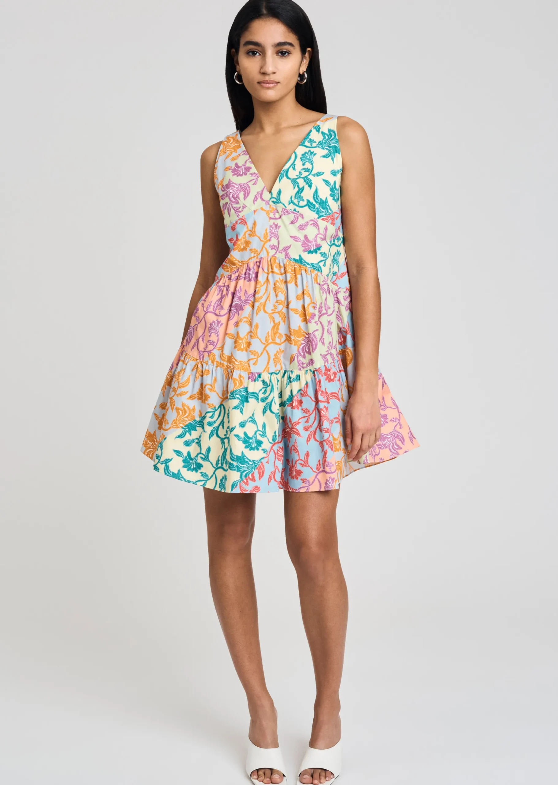 Derek Lam -Colette A-Line Dress Multicolor