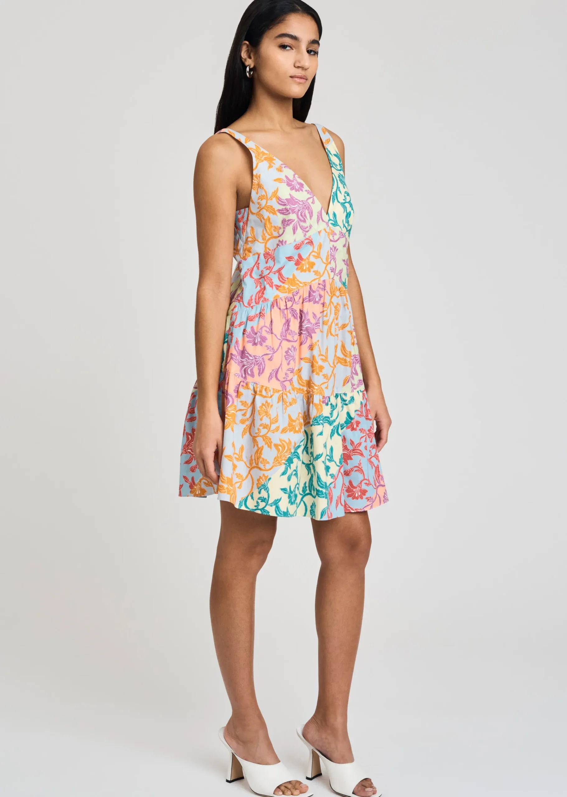 Derek Lam -Colette A-Line Dress Multicolor