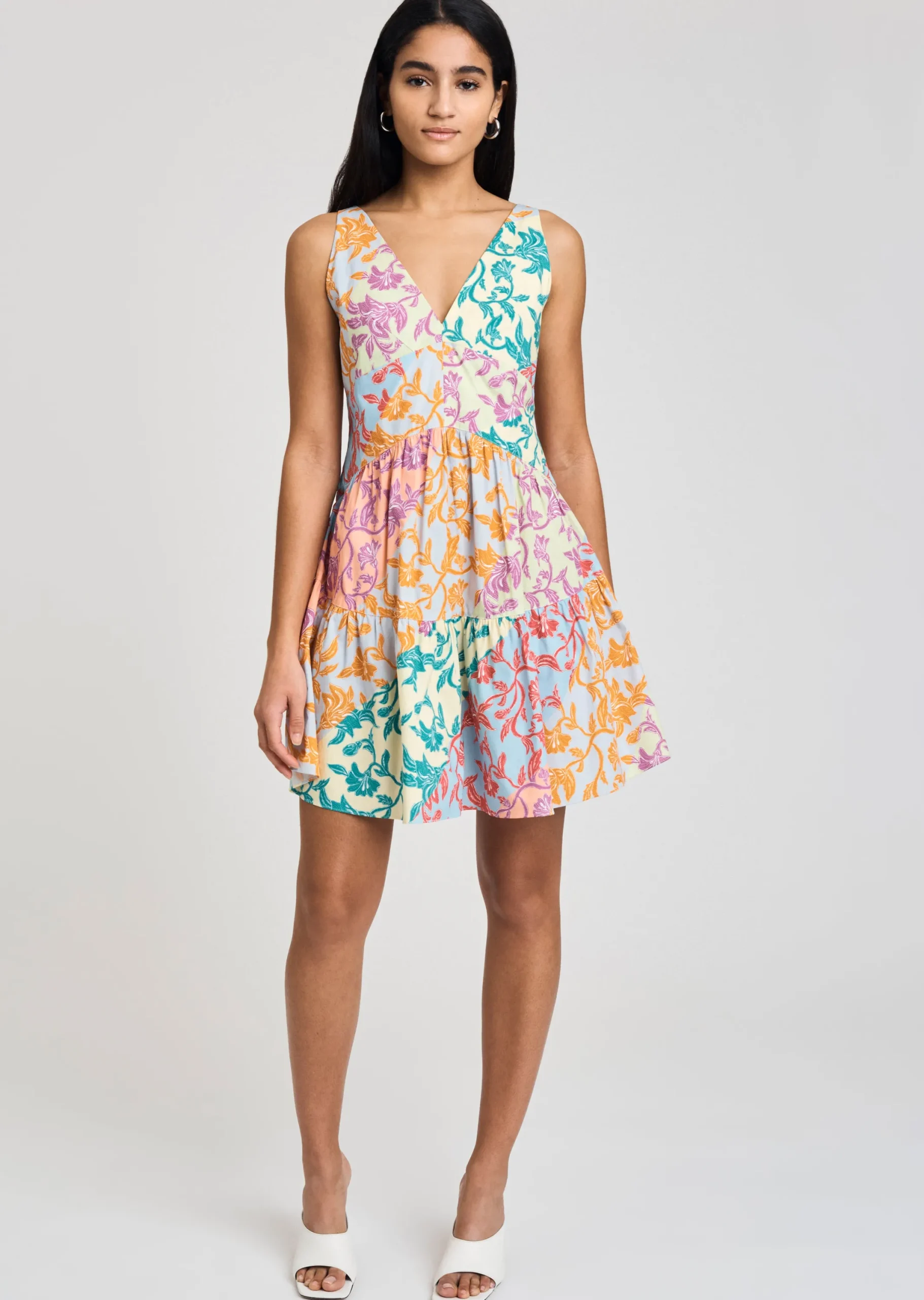 Derek Lam -Colette A-Line Dress Multicolor