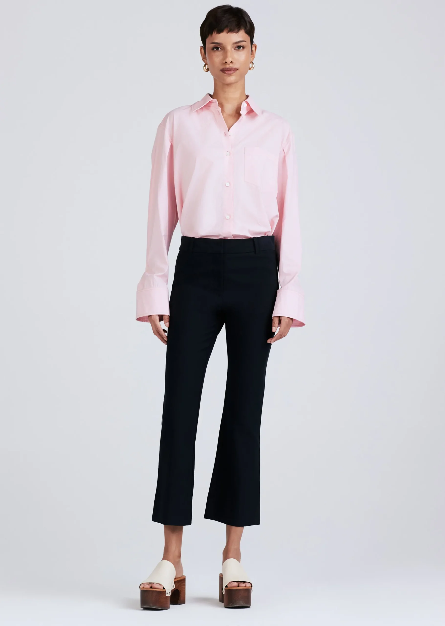 Derek Lam -Crosby Crop Flare Trouser Midnight