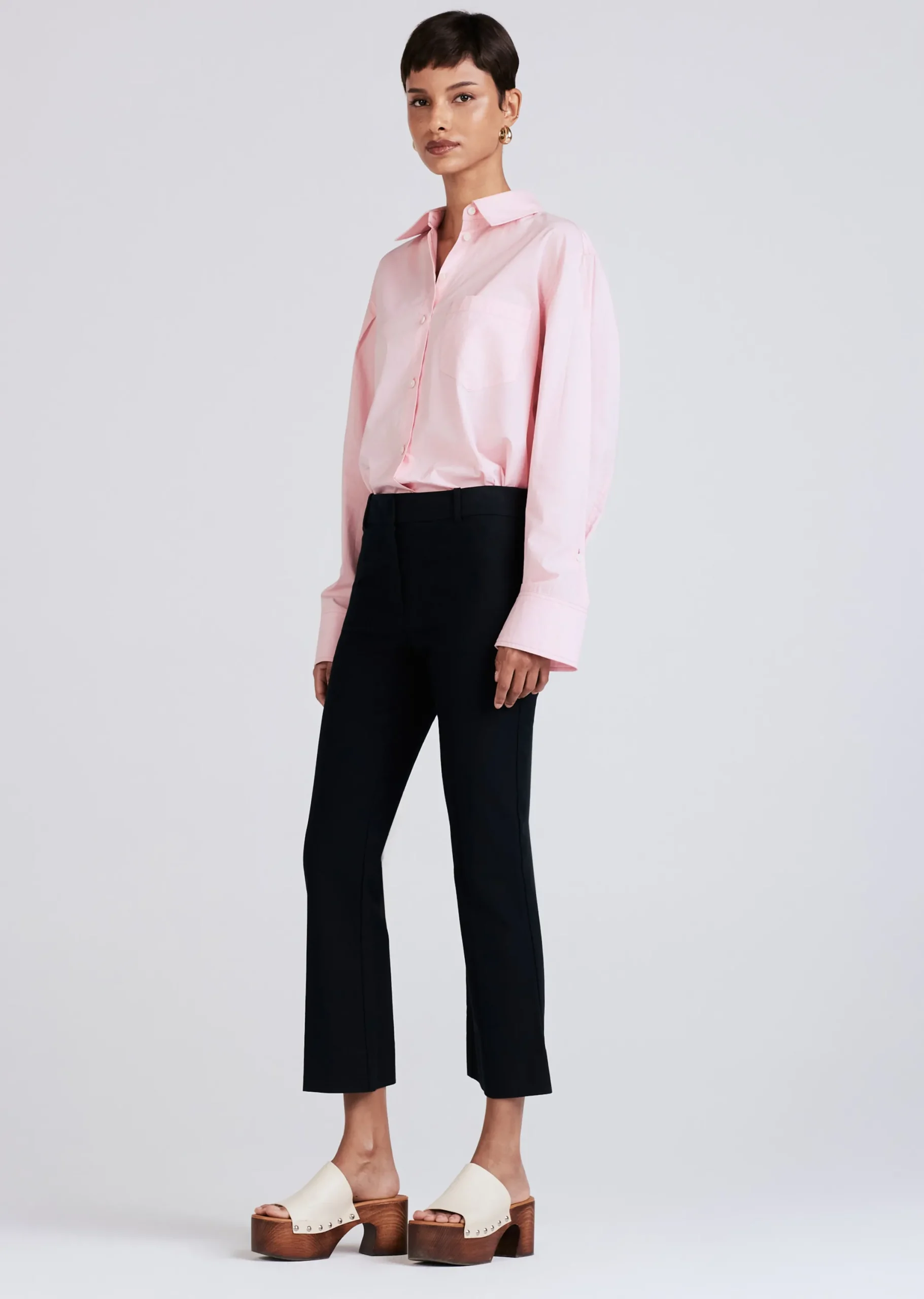 Derek Lam -Crosby Crop Flare Trouser Midnight