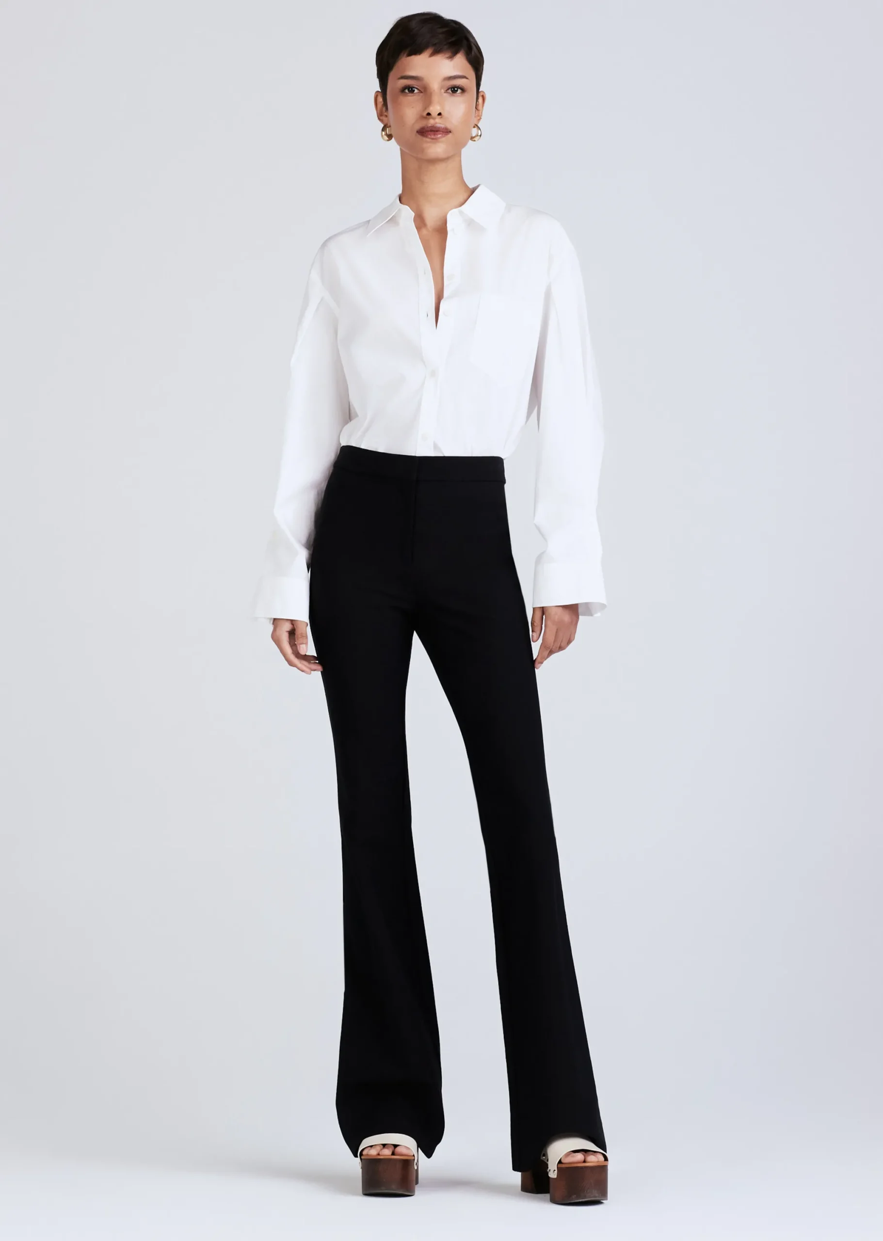 Derek Lam -Crosby Flare Trouser Black