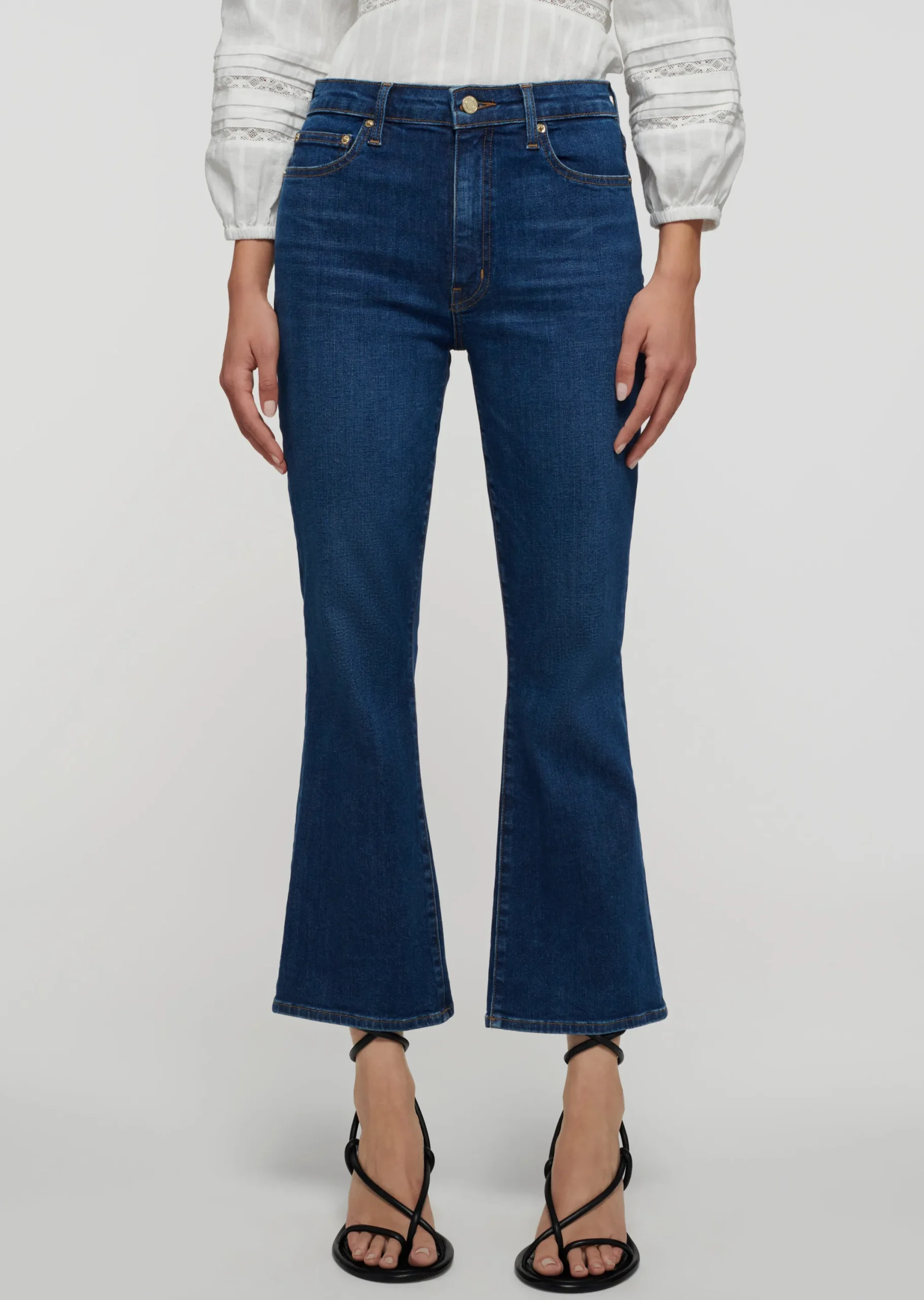Derek Lam -Crosby High Rise Crop Flare Jeans Bleecker