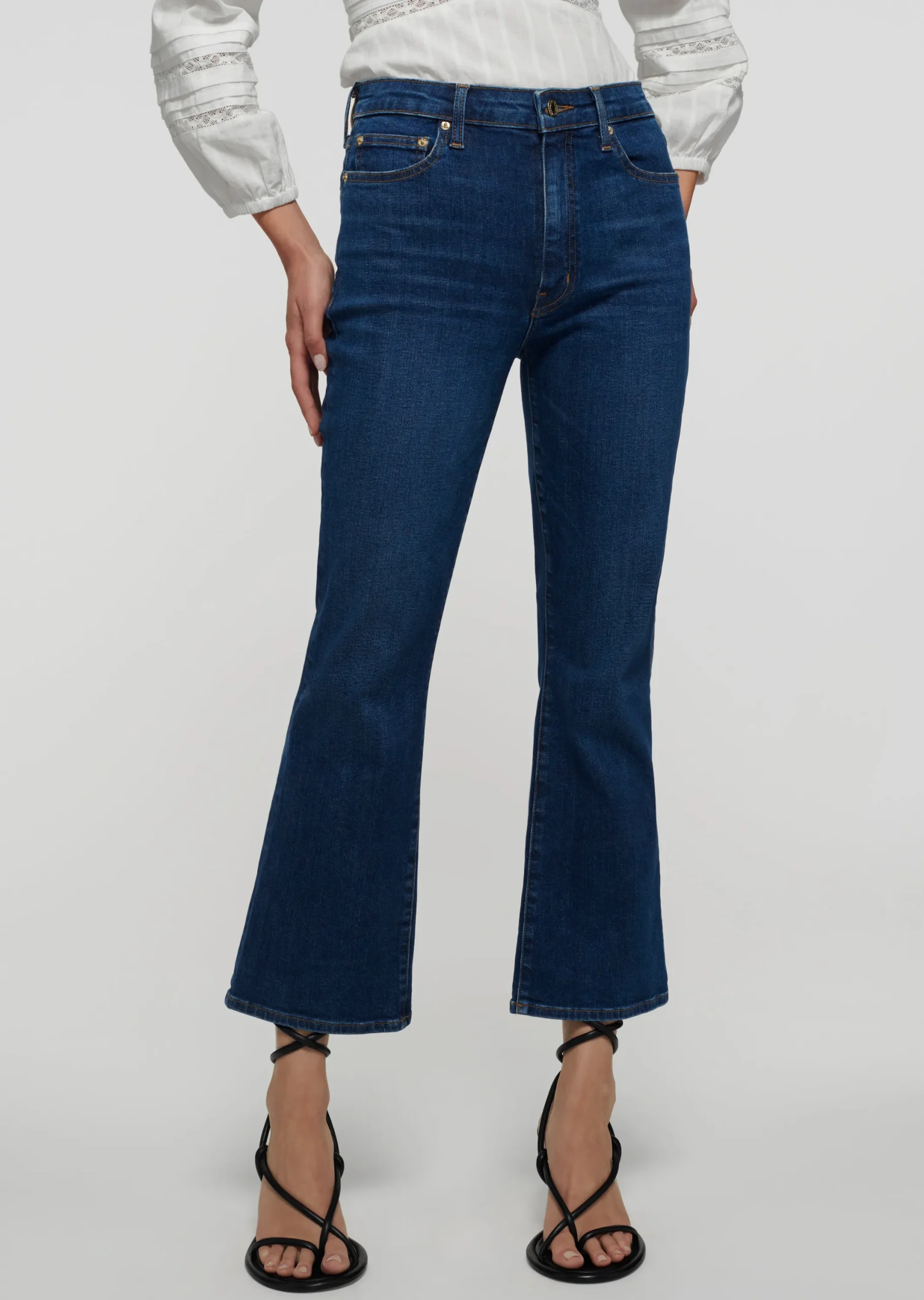 Derek Lam -Crosby High Rise Crop Flare Jeans Bleecker