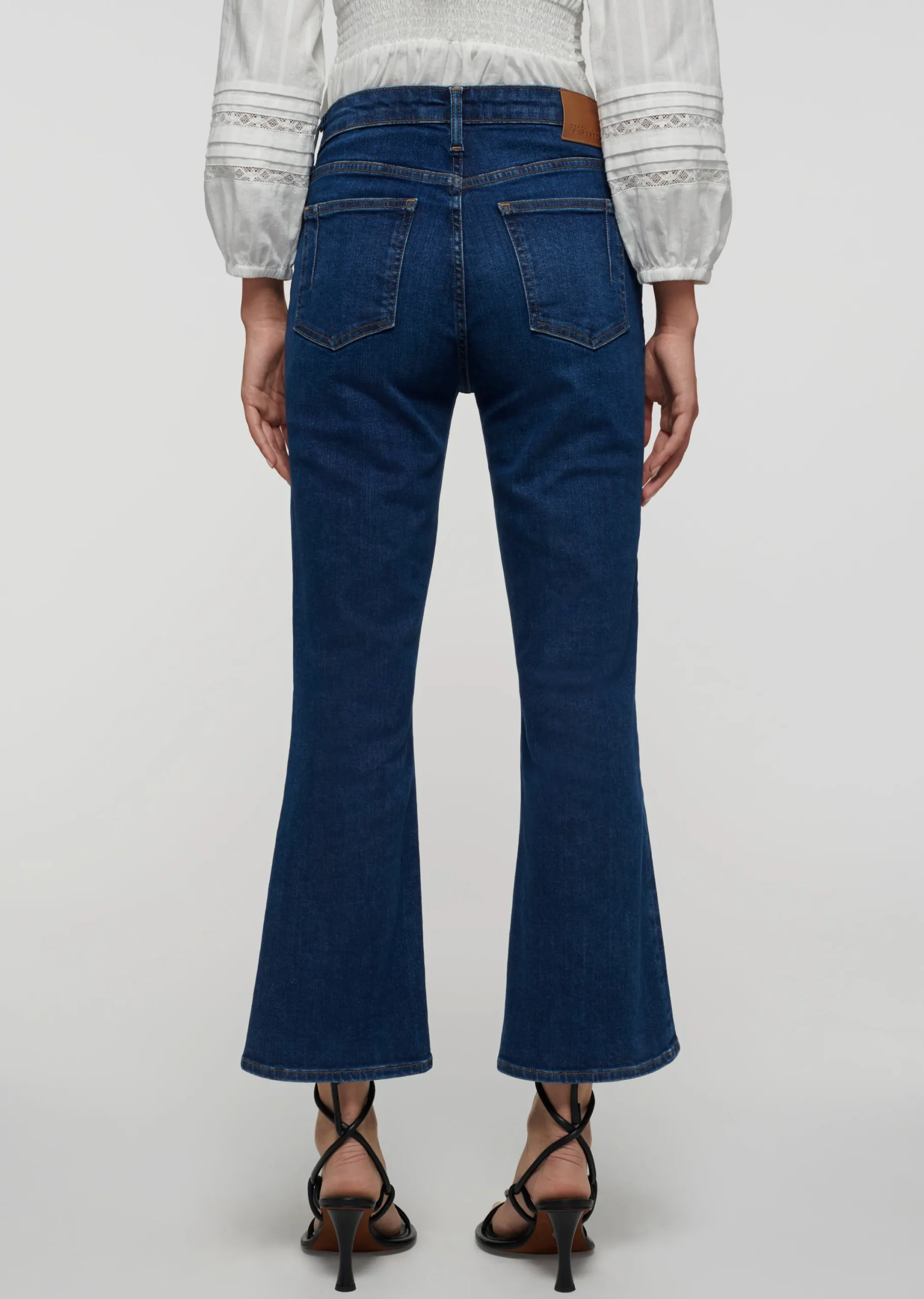 Derek Lam -Crosby High Rise Crop Flare Jeans Bleecker