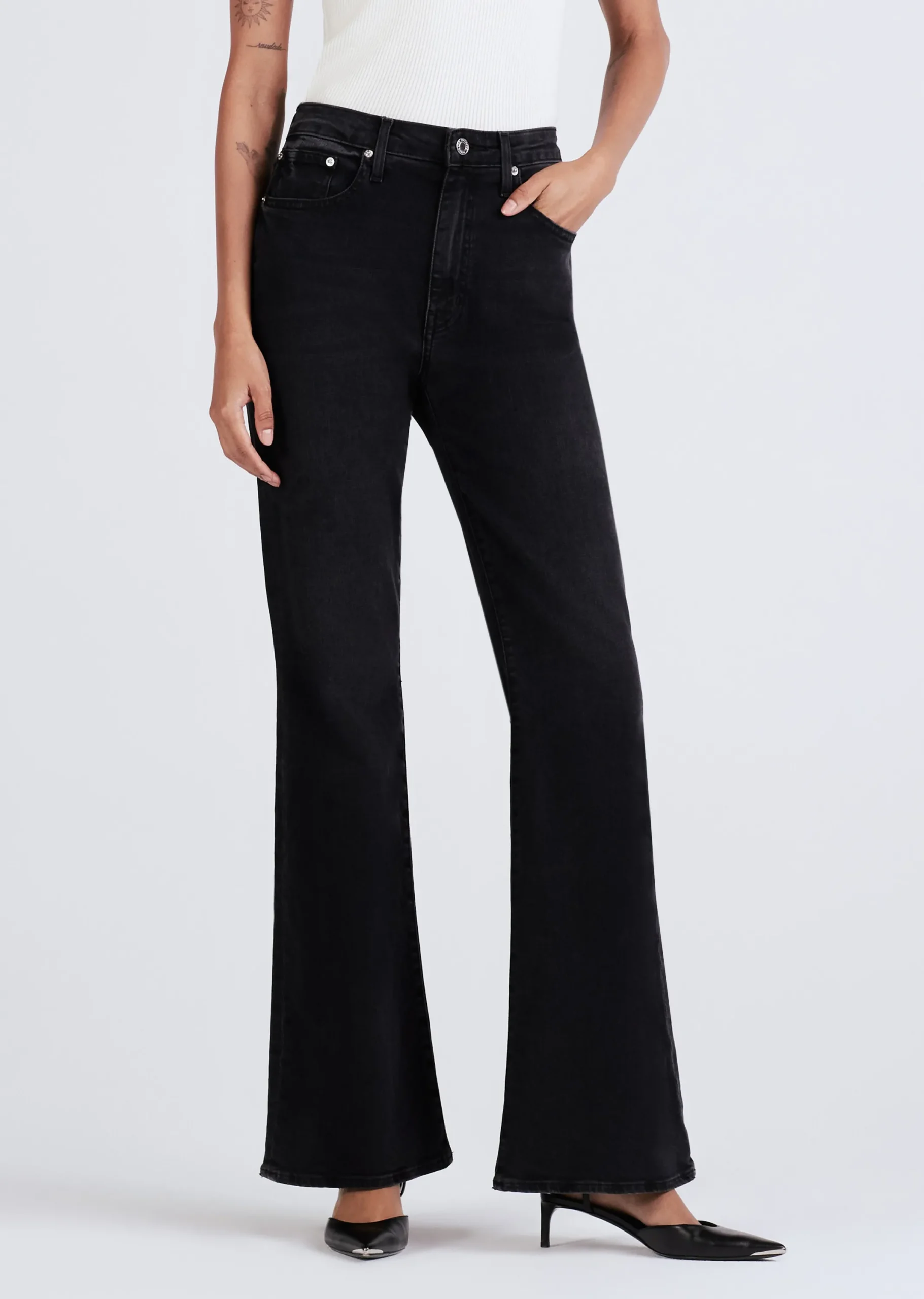 Derek Lam -Crosby High Rise Flare Noir