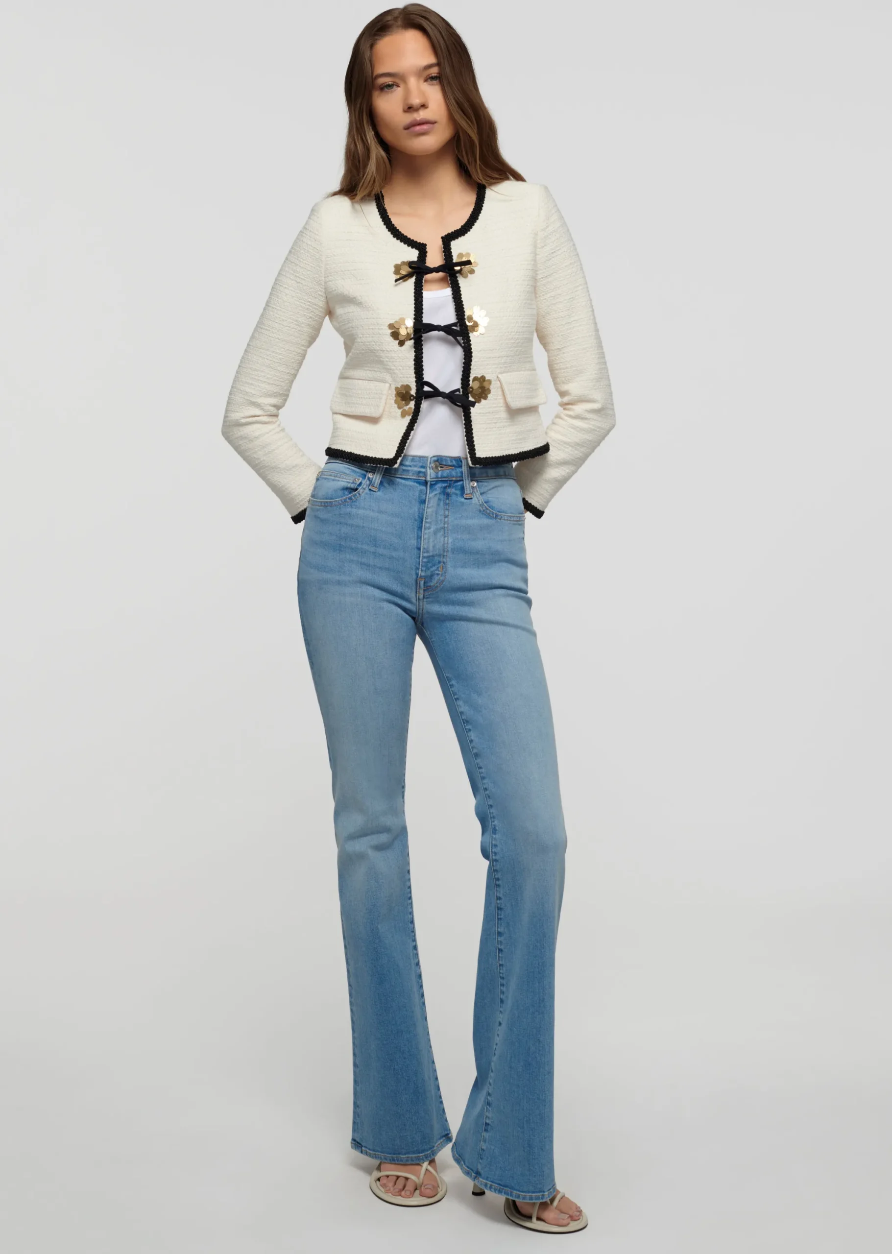 Derek Lam -Crosby High Rise Flare Jeans Chatham Light