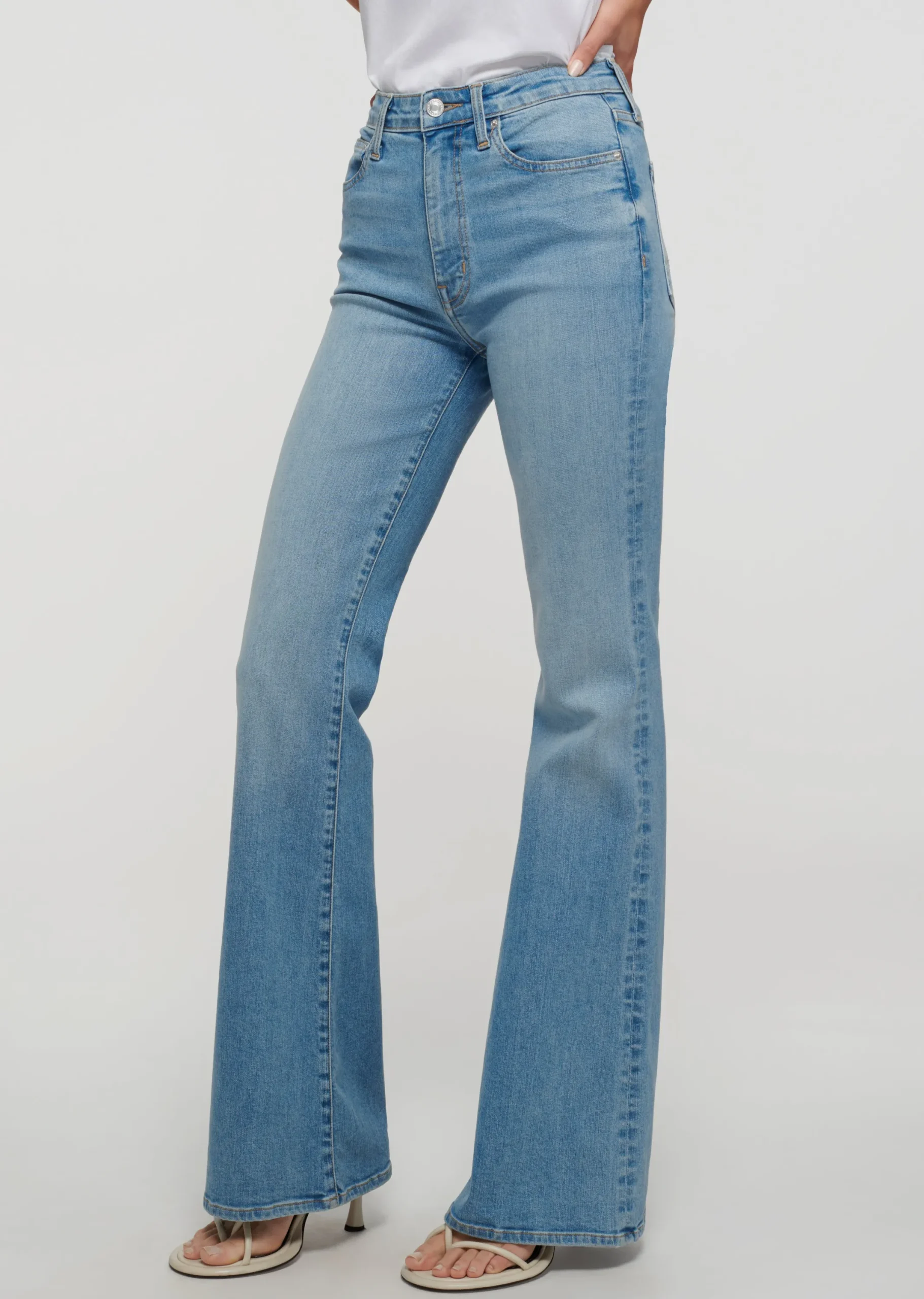 Derek Lam -Crosby High Rise Flare Jeans Chatham Light