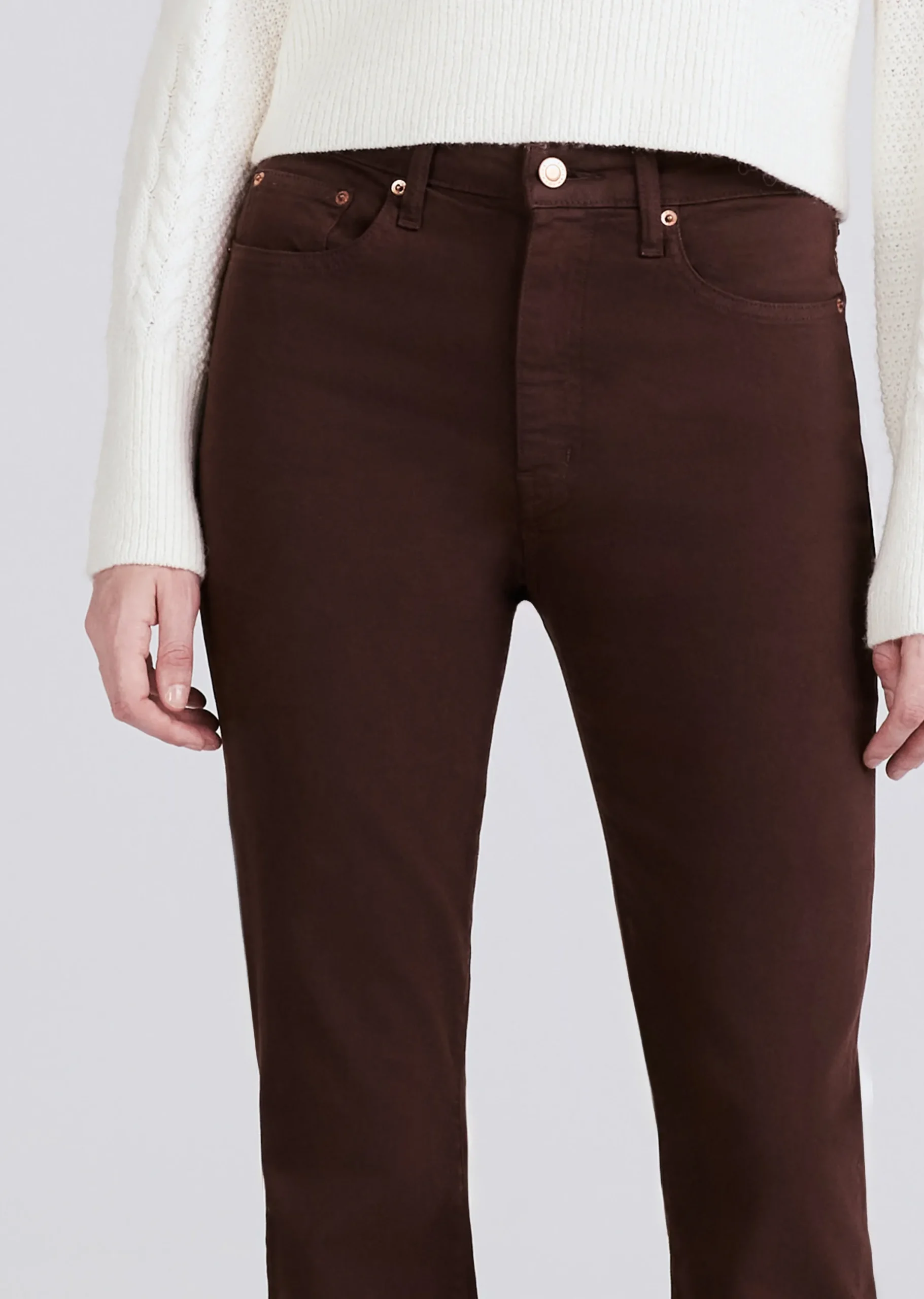 Derek Lam -Crosby High Rise Flare Jeans Chocolate Wash