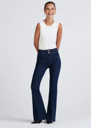 Derek Lam -Crosby High Rise Flare W/ Pintuck Madison