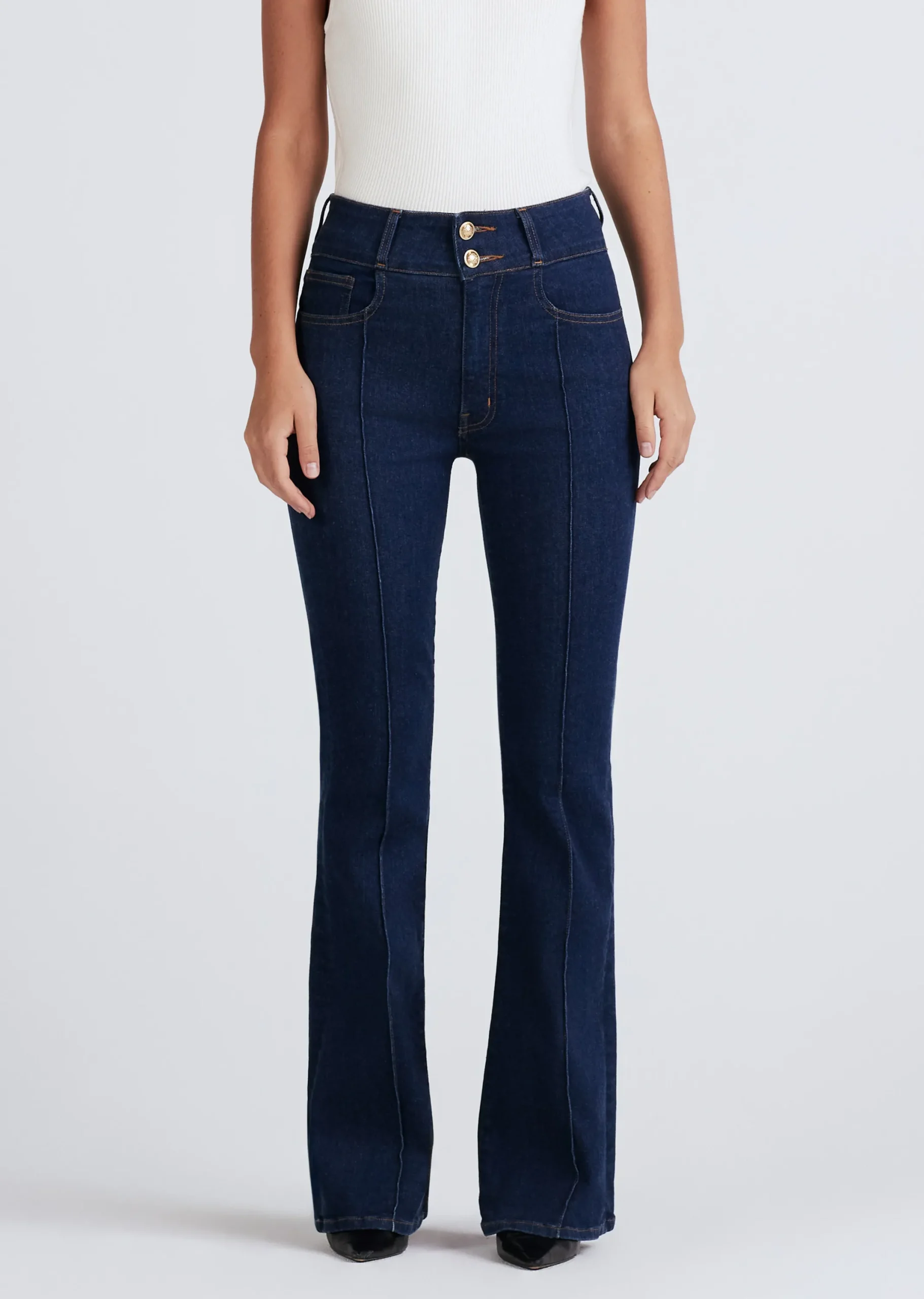 Derek Lam -Crosby High Rise Flare W/ Pintuck Madison