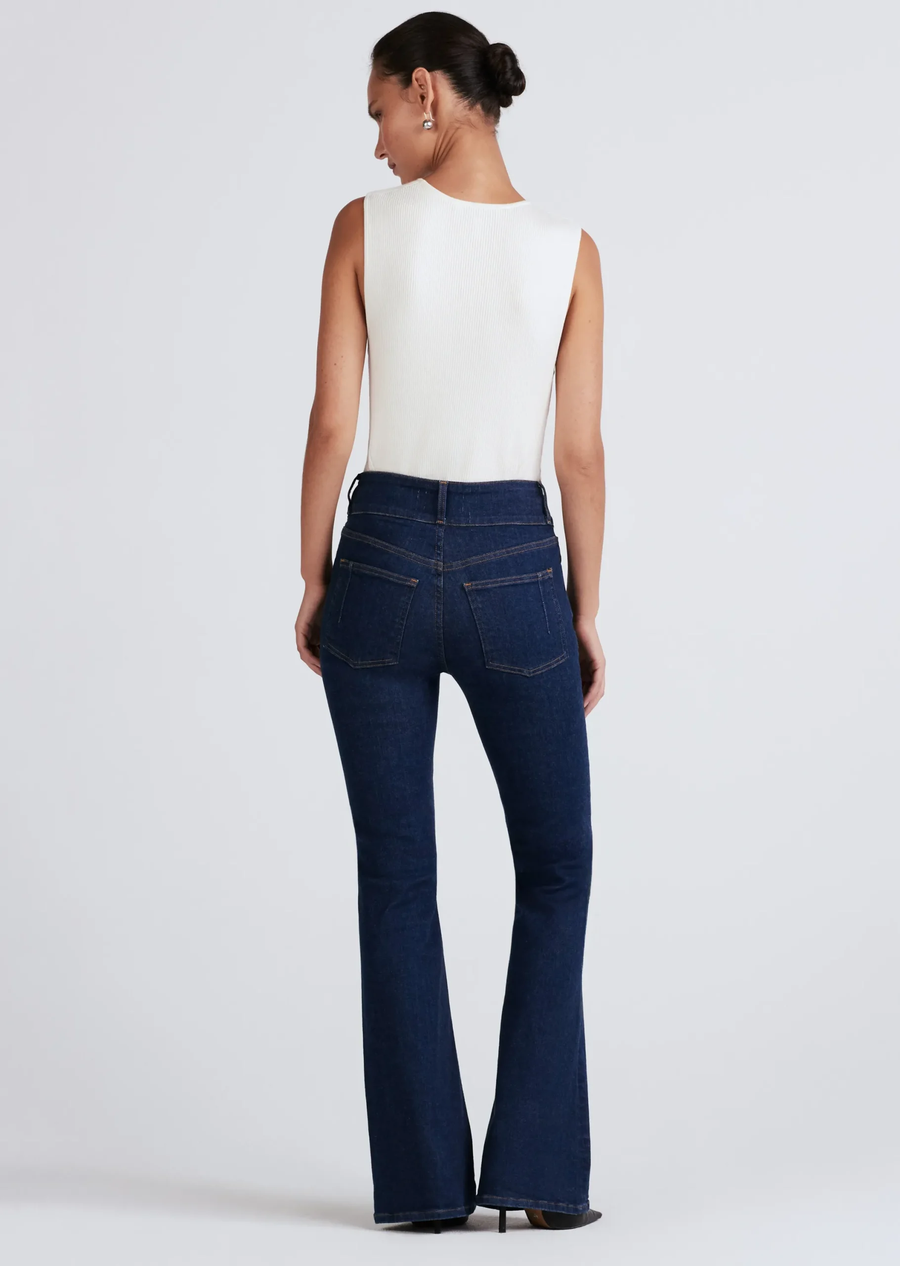 Derek Lam -Crosby High Rise Flare W/ Pintuck Madison