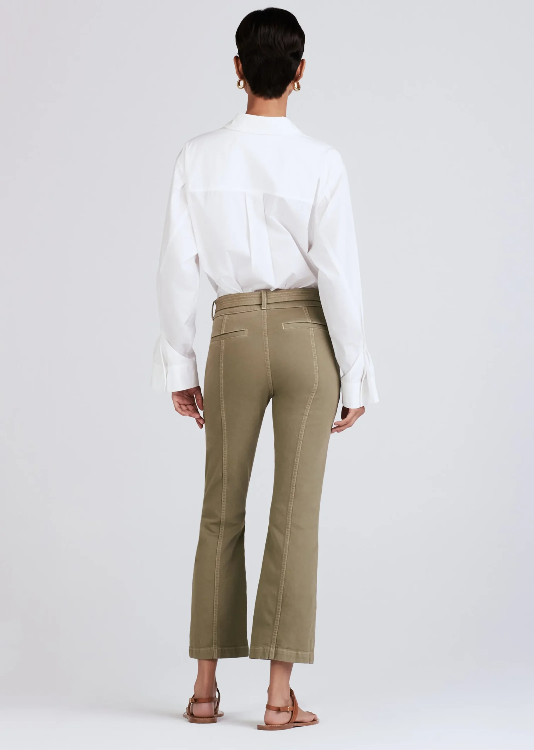 Derek Lam -Dean Utility Flare Fatigue Wash