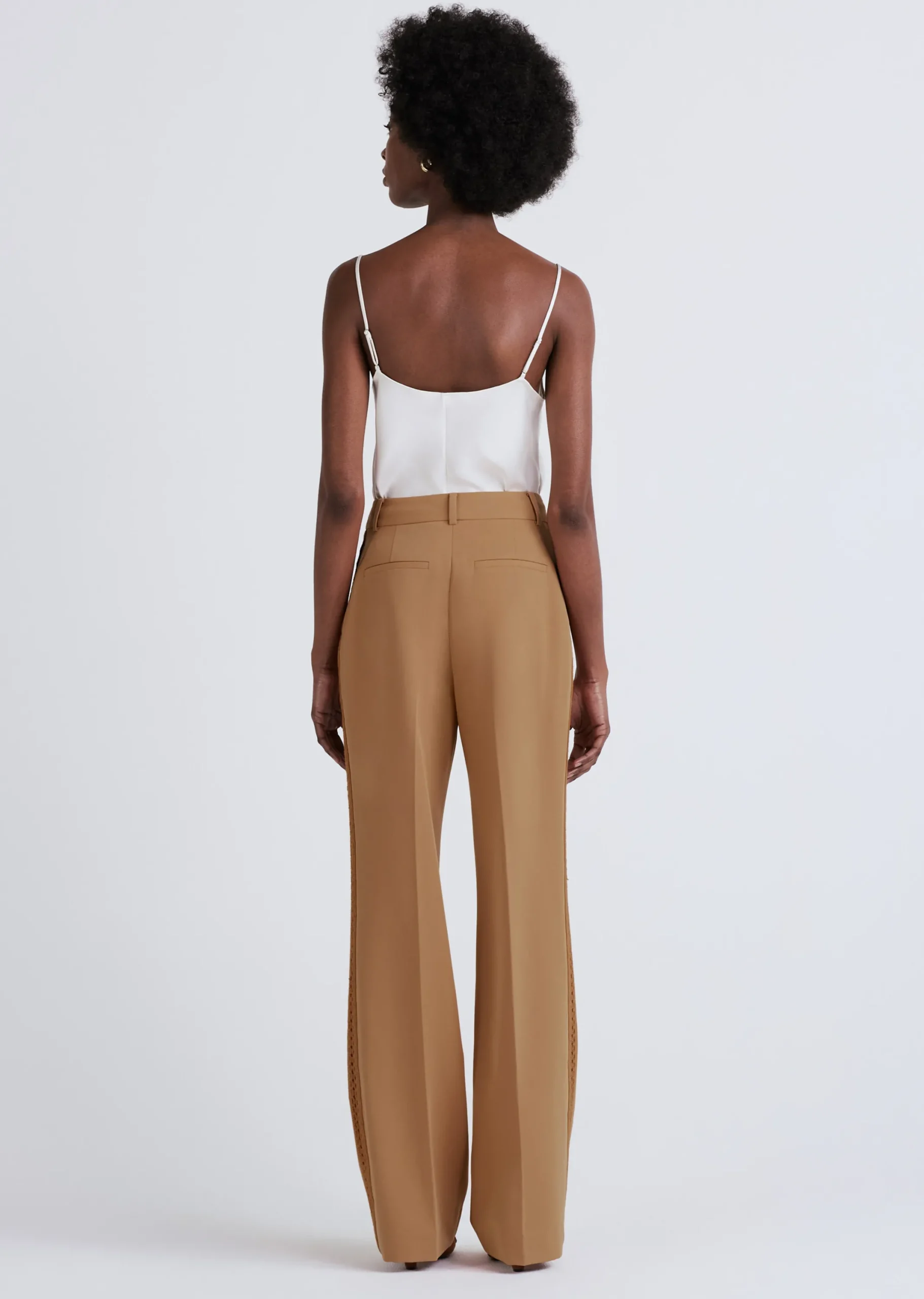 Derek Lam -Delta Wide Leg Trousers Mocha