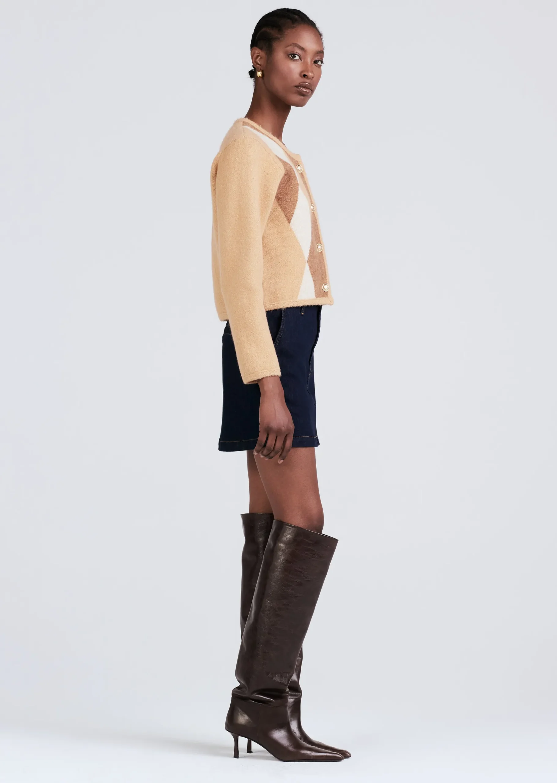 Derek Lam -Dorit Tailored Mini Skirt Hudson