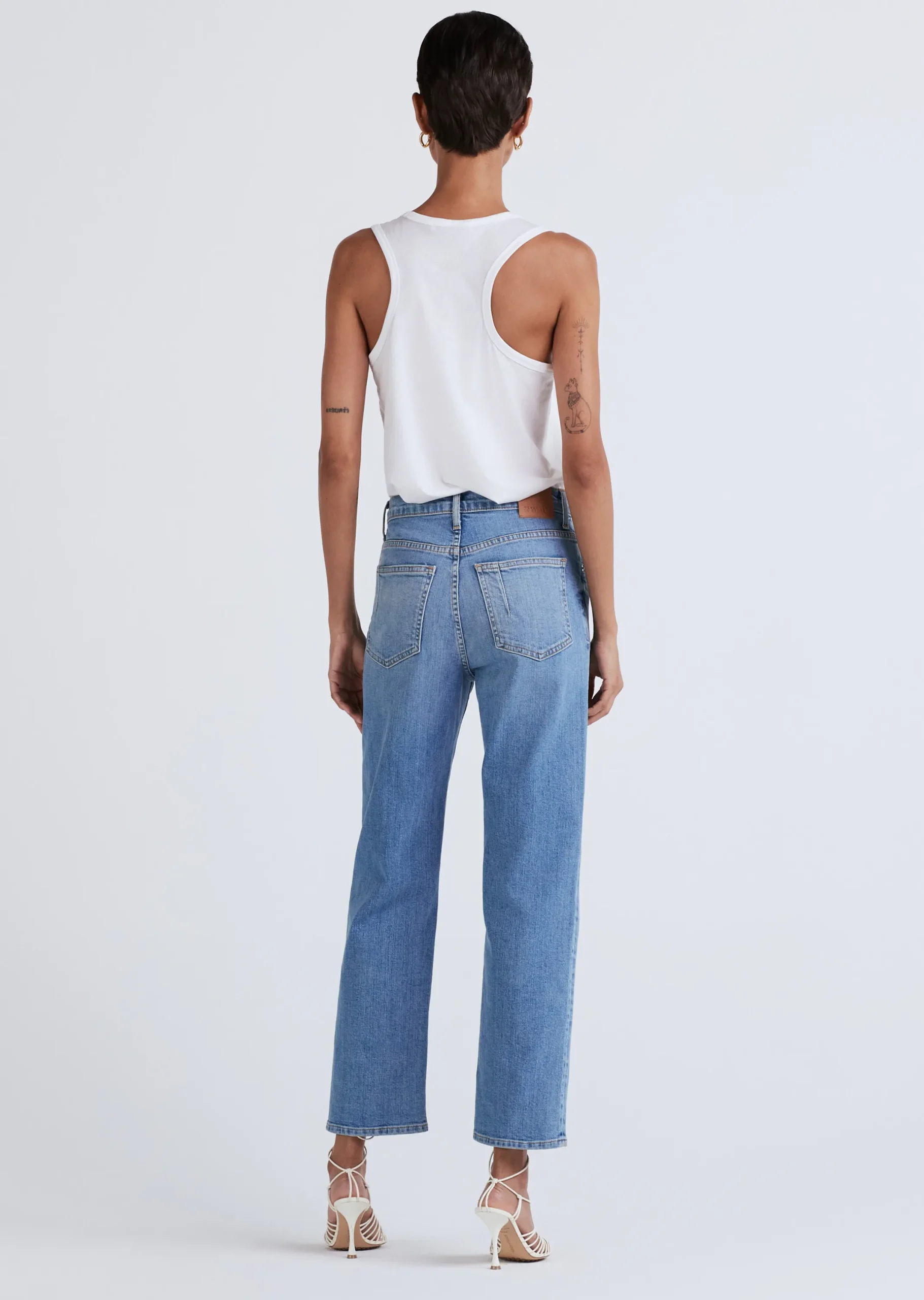 Derek Lam -Drew High Rise Crop Straight Greenwich