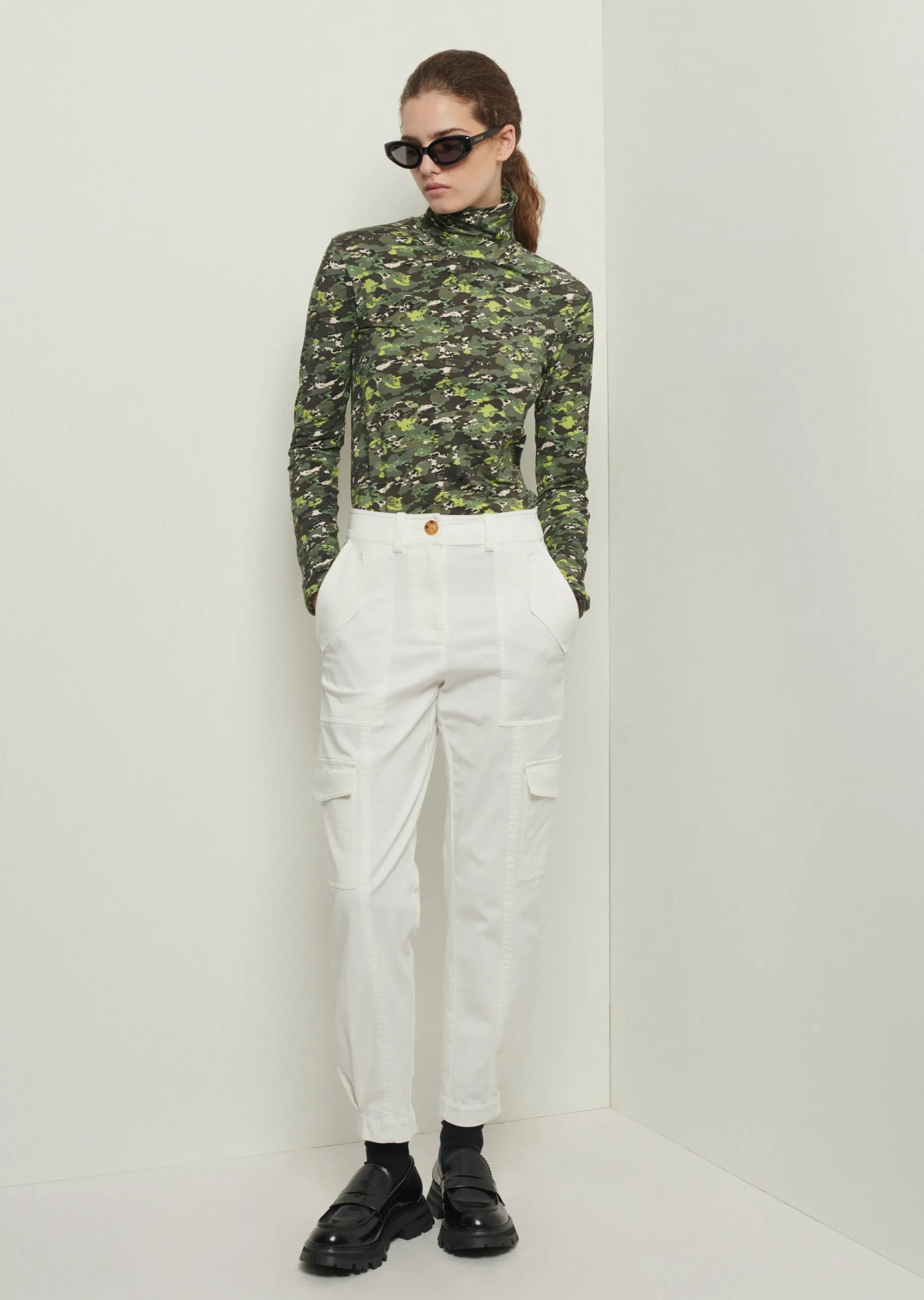 Derek Lam -Elian Utility Pants Washed White