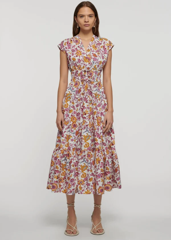 Derek Lam -Fatima A-Line Dress Marigold-Lilac