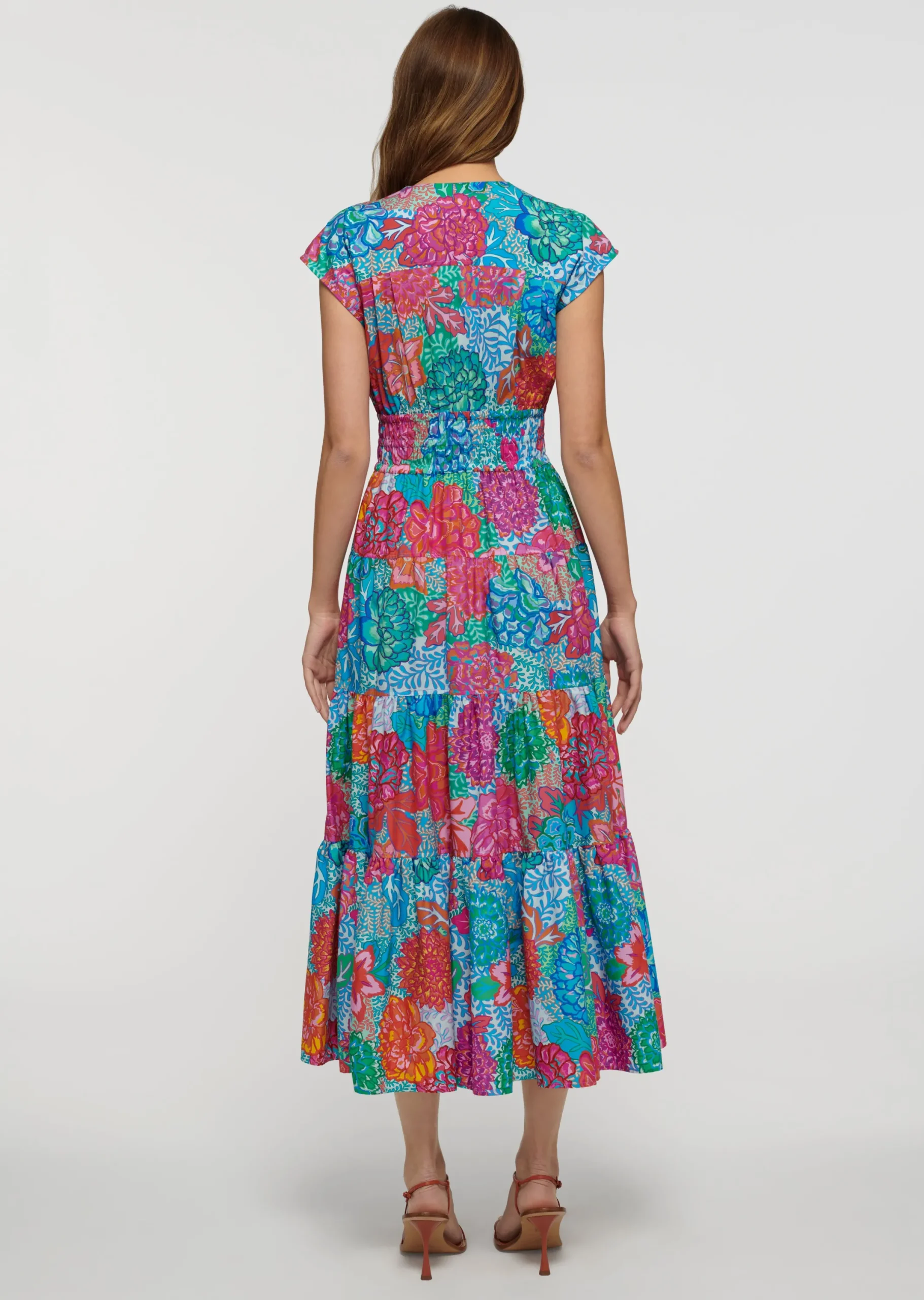 Derek Lam -Fatima A-Line Dress Blue Multi