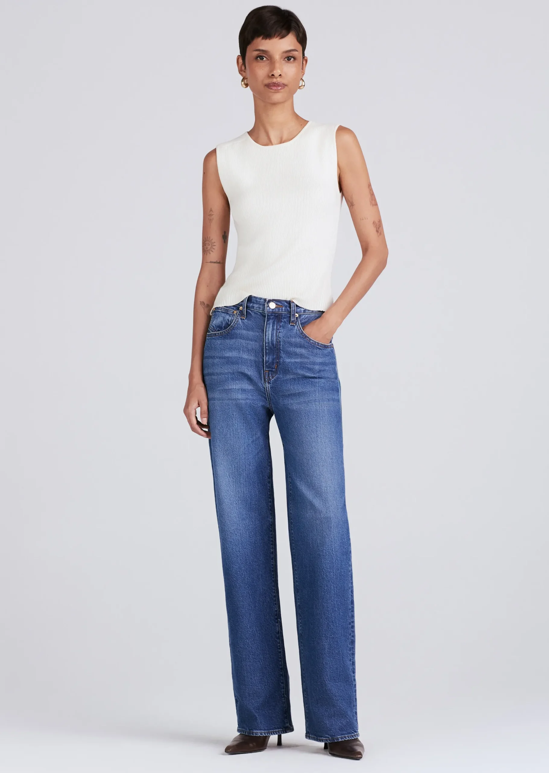 Derek Lam -Faye High Rise Tailored Wide Leg Mercer