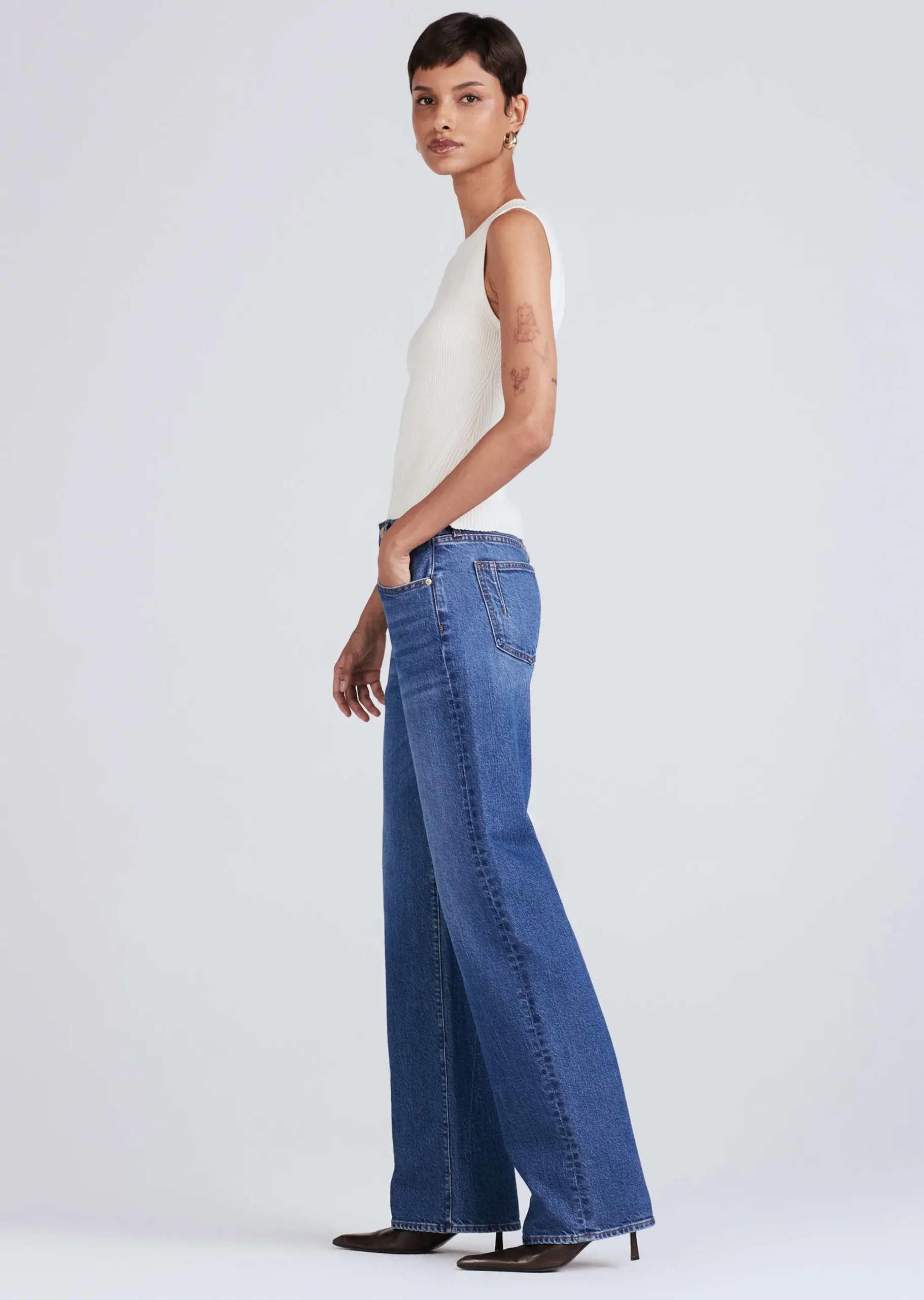 Derek Lam -Faye High Rise Tailored Wide Leg Mercer