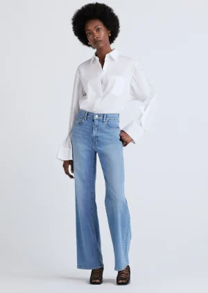 Derek Lam -Faye High Rise Wide Leg Greenwich