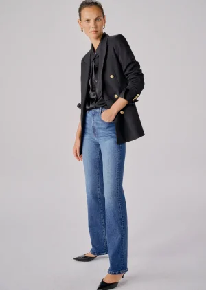 Derek Lam -Frankie High Rise Straight Jeans Mercer