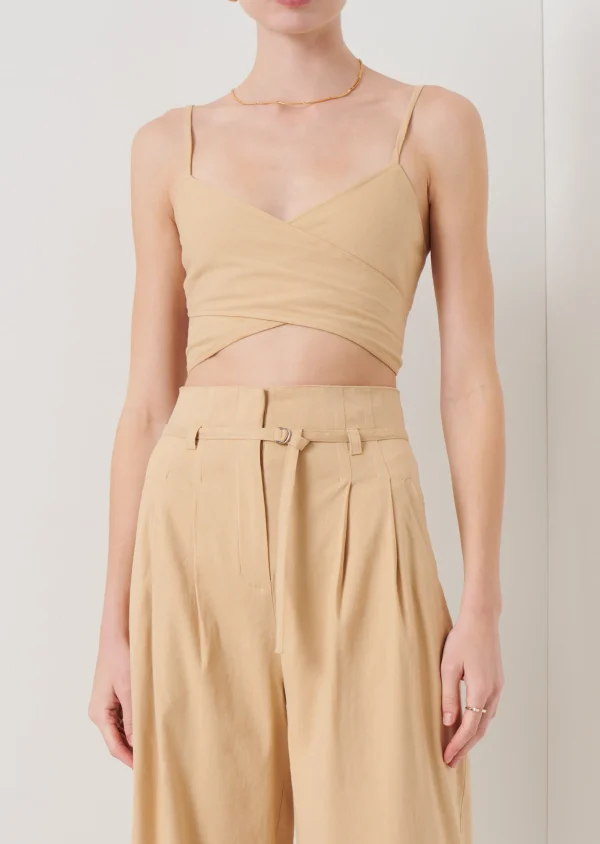 Derek Lam -Gianna Wrap Bustier Almond