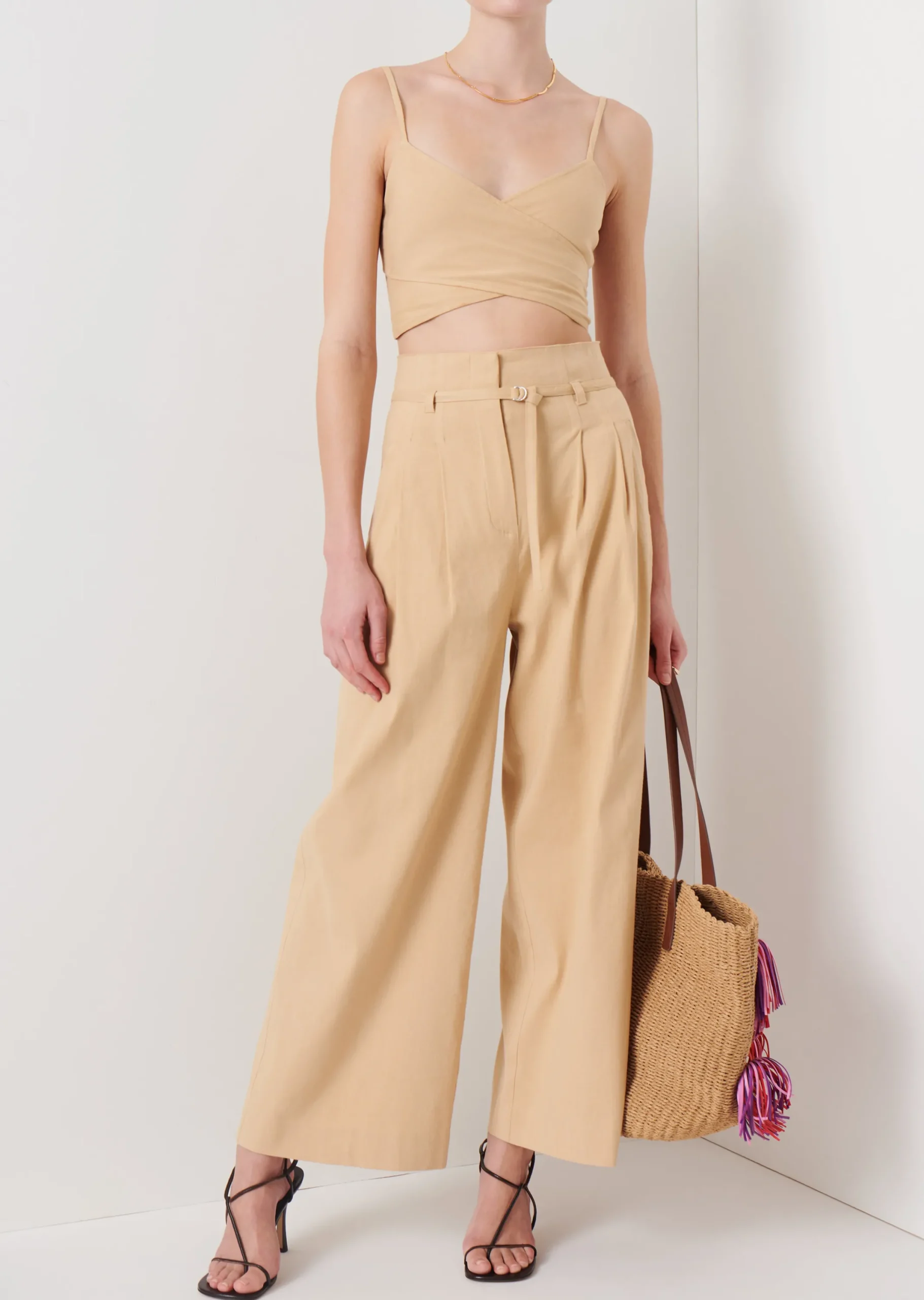 Derek Lam -Gianna Wrap Bustier Almond