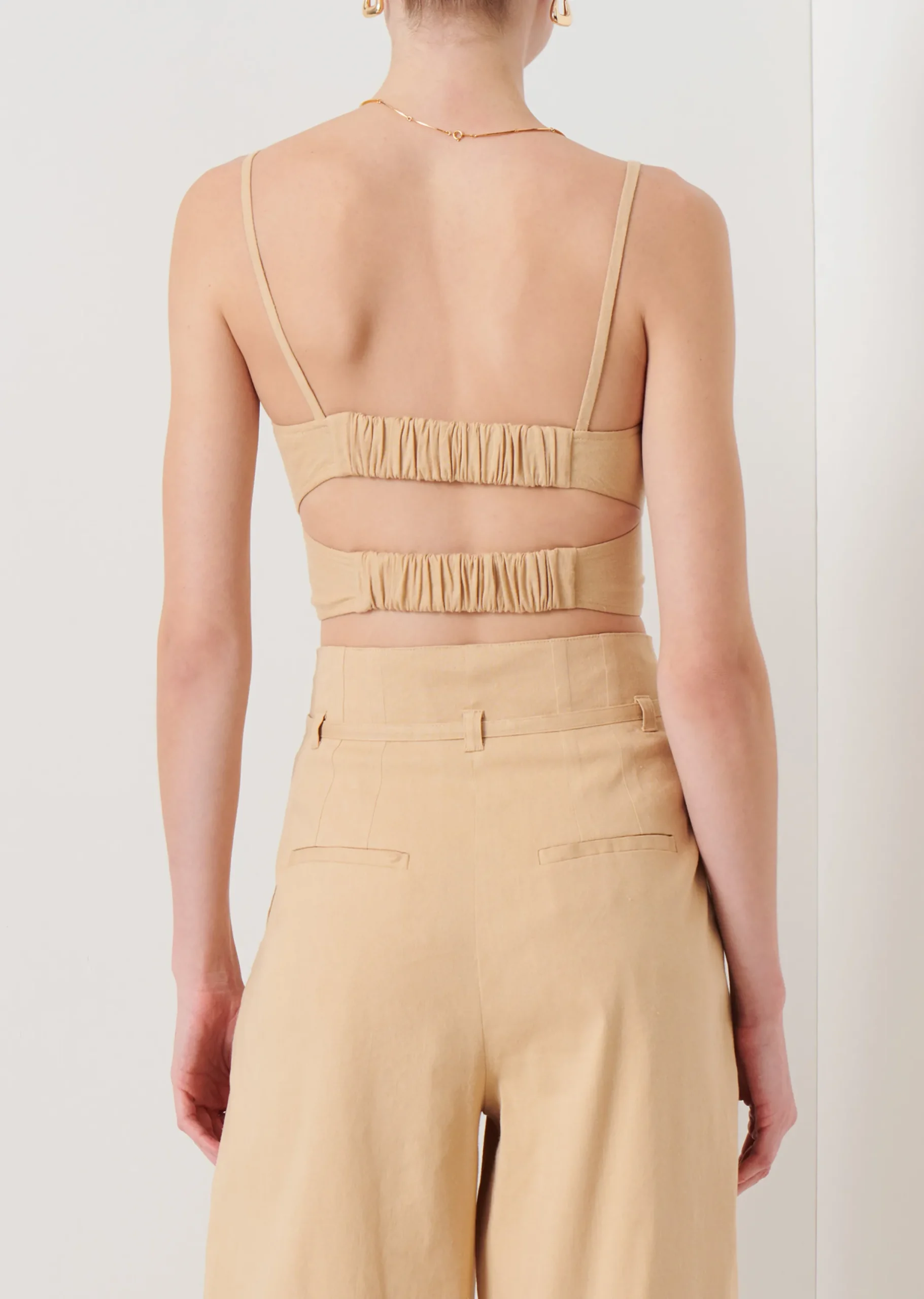 Derek Lam -Gianna Wrap Bustier Almond