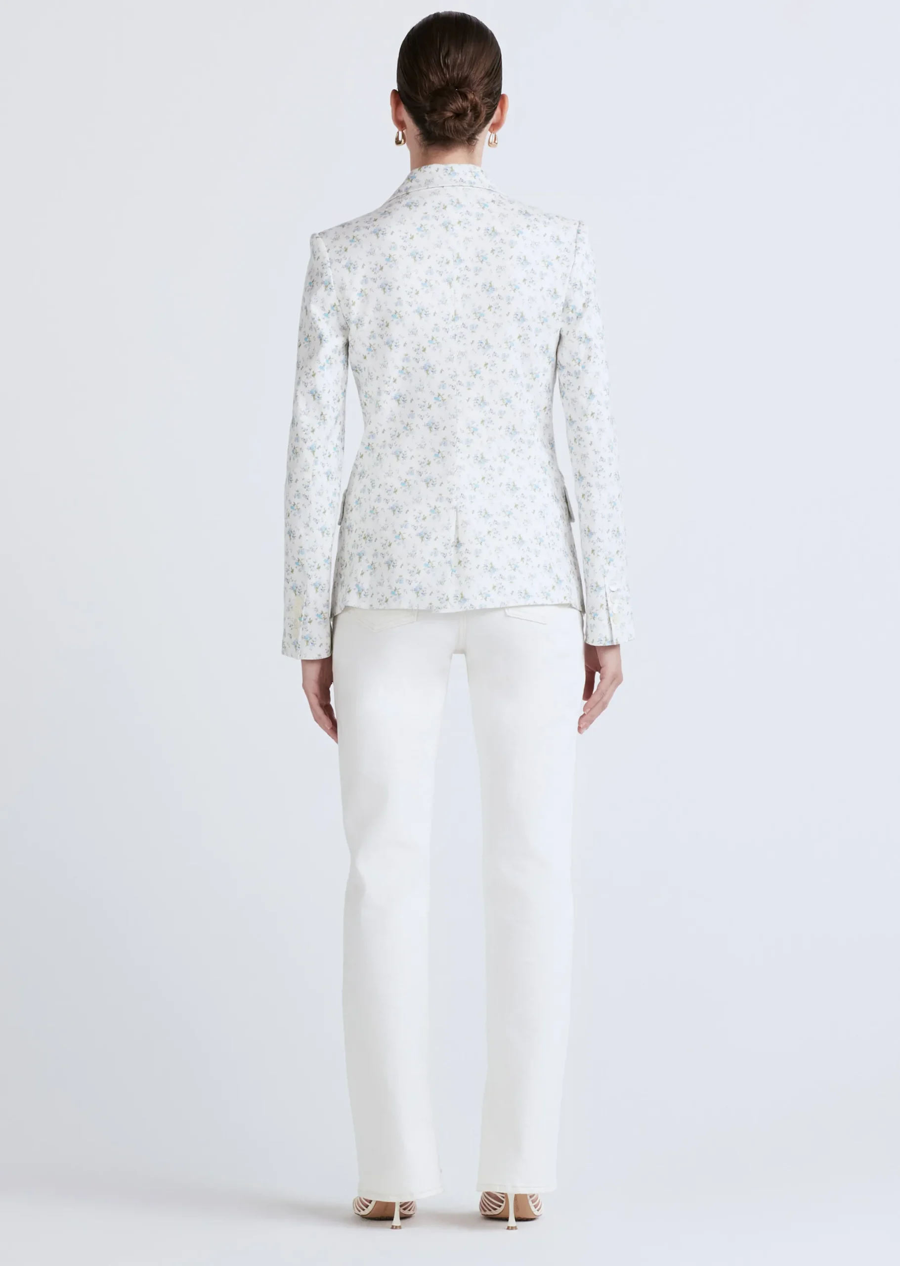 Derek Lam -Irina Single Breasted Jacket Ivory Multi