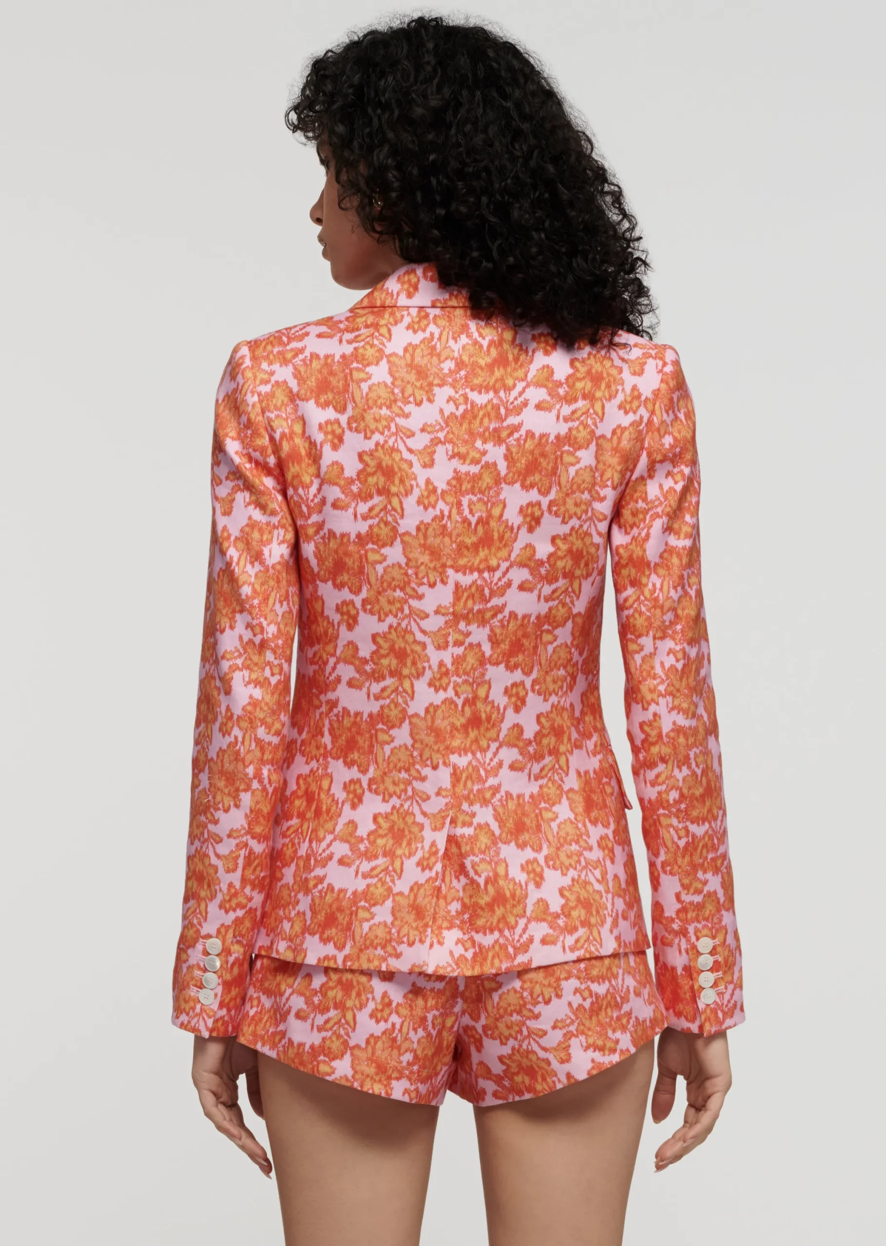 Derek Lam -Irina Single Breasted Jacket Orange-Rose
