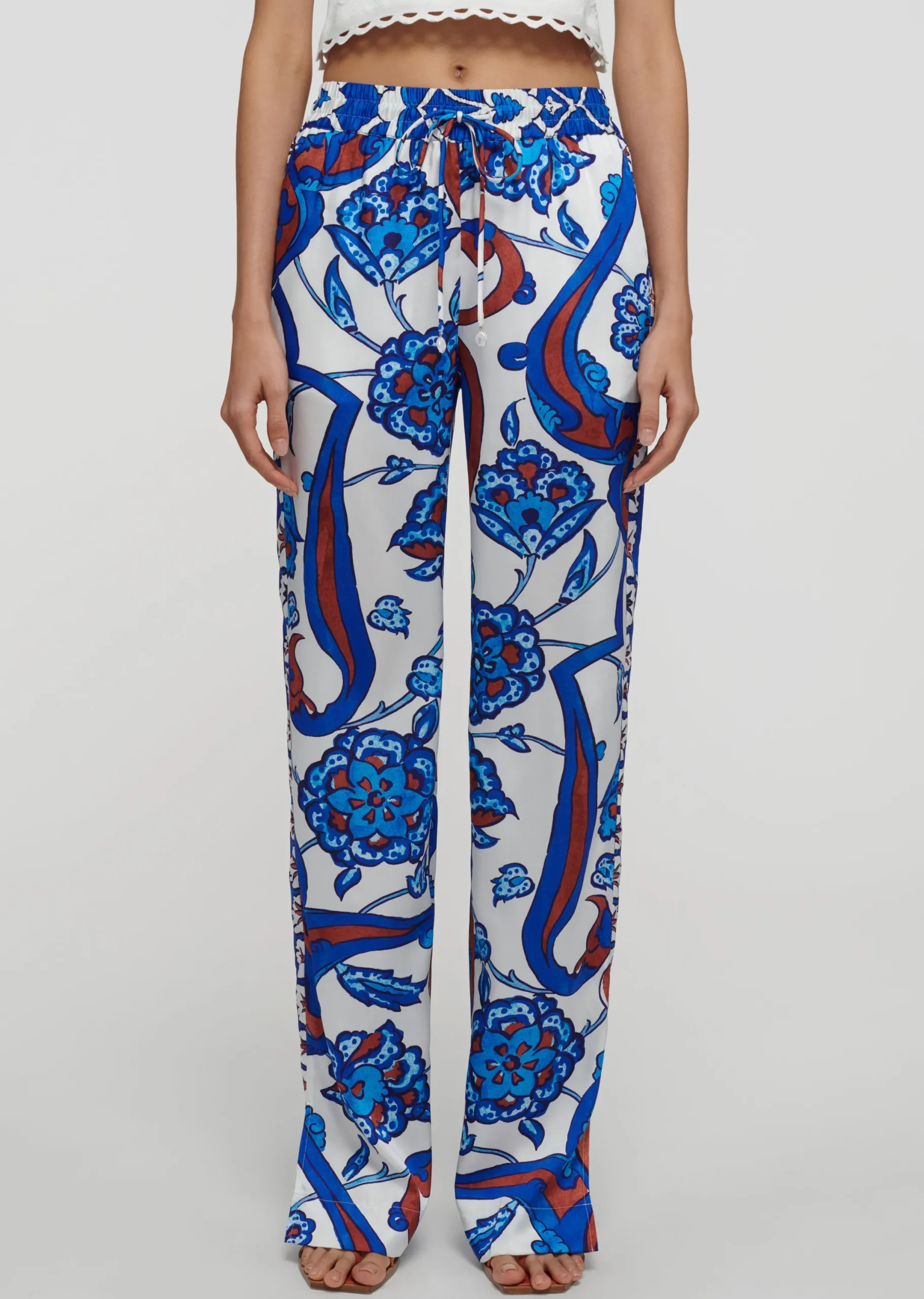 Derek Lam -Jamila Pull-On Pants Royal Multi