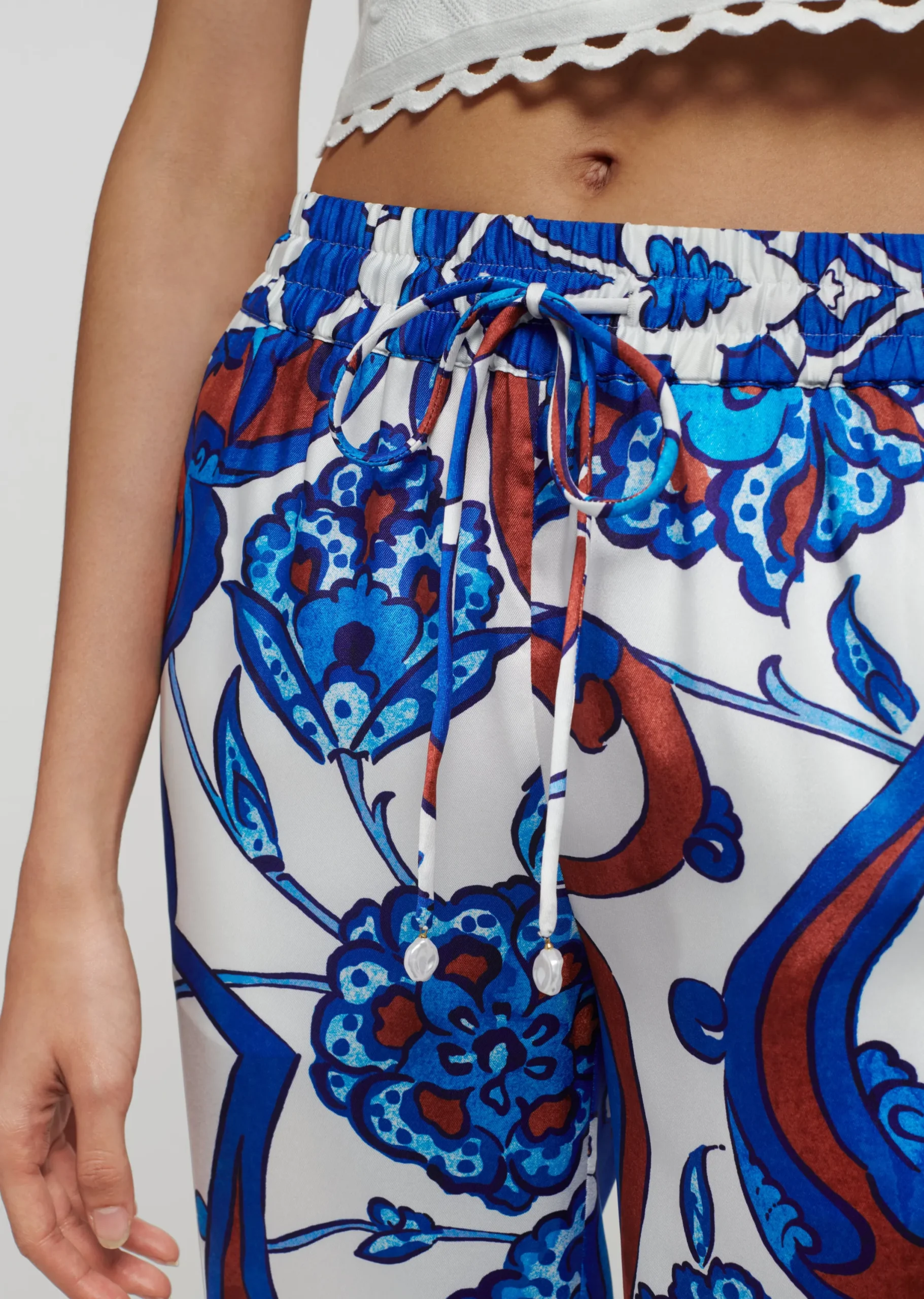 Derek Lam -Jamila Pull-On Pants Royal Multi