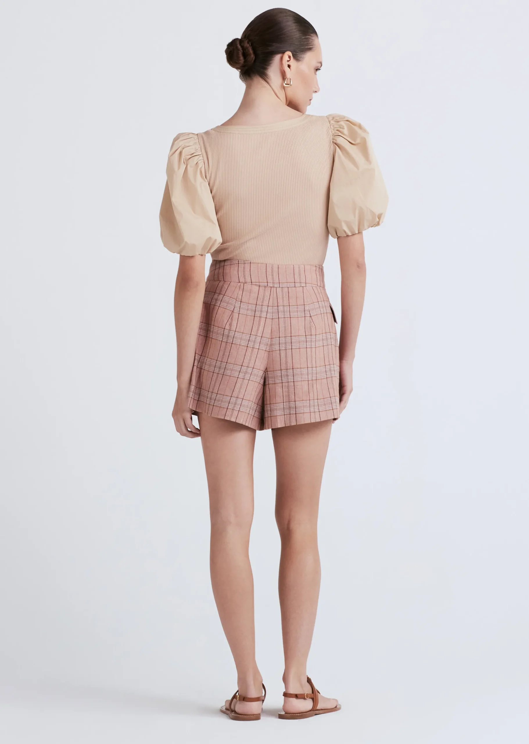 Derek Lam -Jillian Tailored Skort Brown Multi