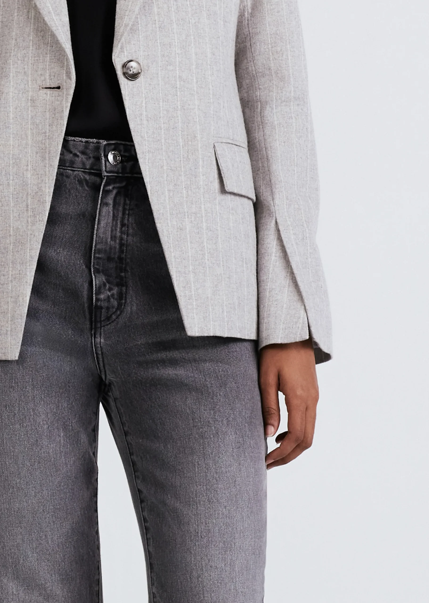 Derek Lam -Kai Single Breasted Jacket Grey-White