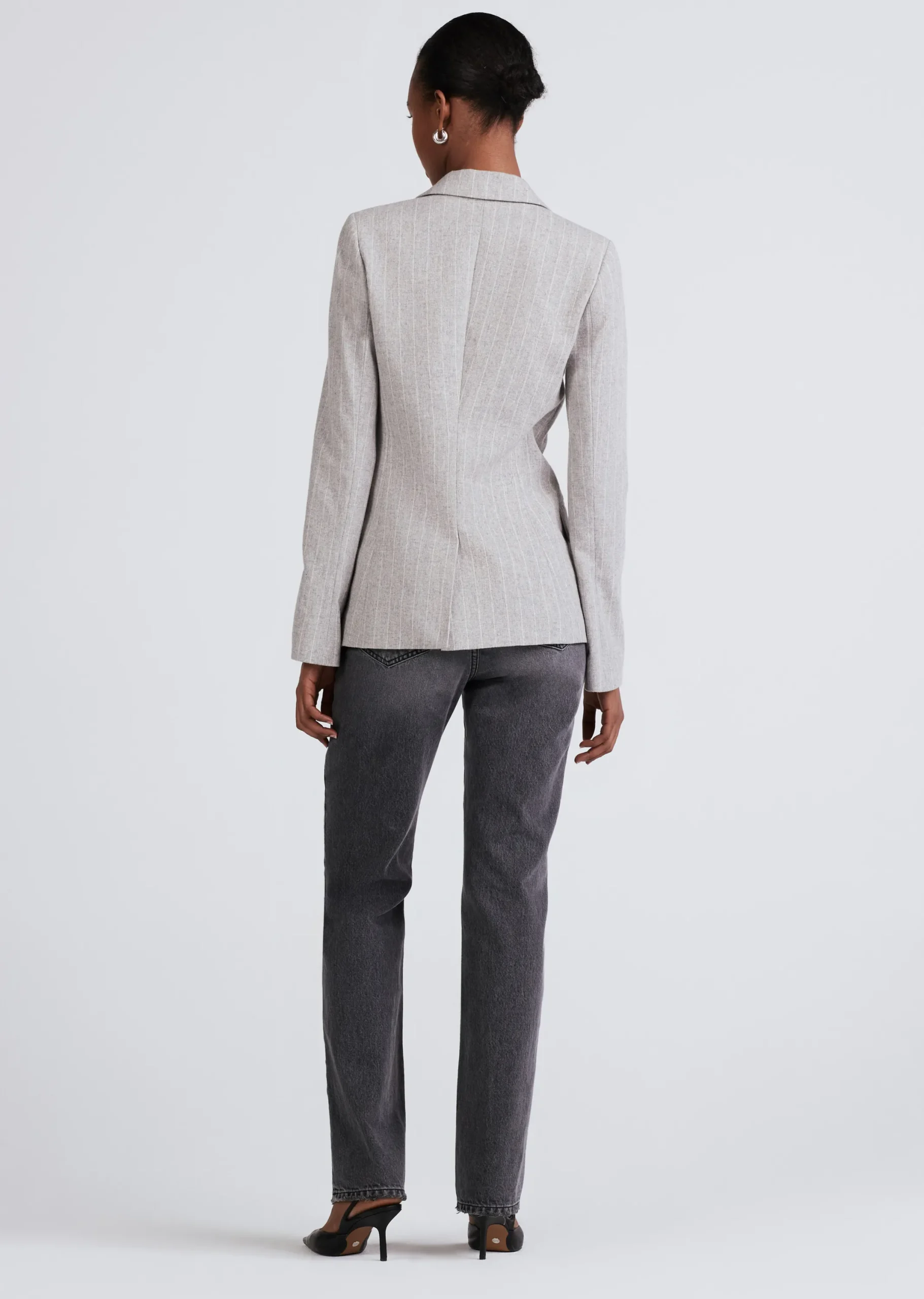 Derek Lam -Kai Single Breasted Jacket Grey-White