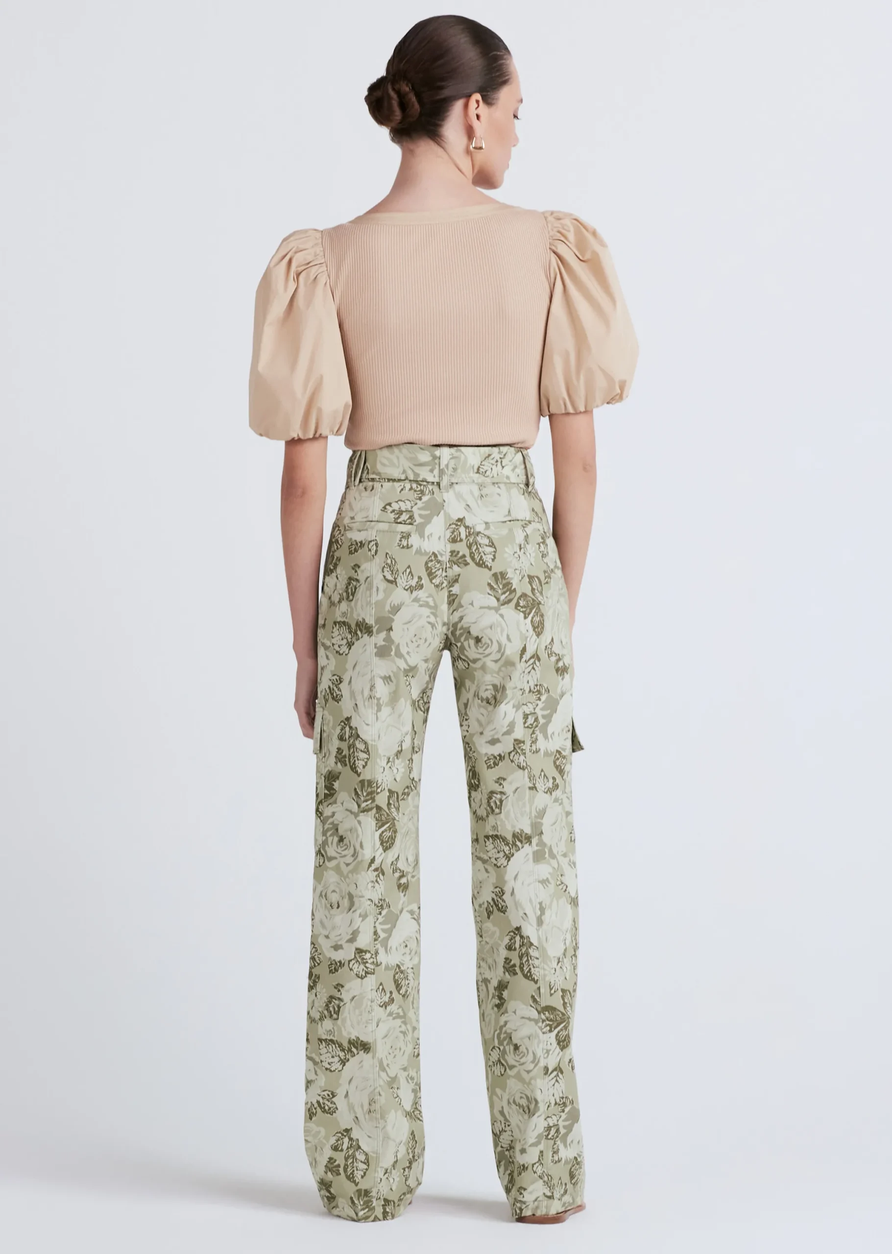 Derek Lam -Keanu Straight Leg Utility Pants Ivy Multi